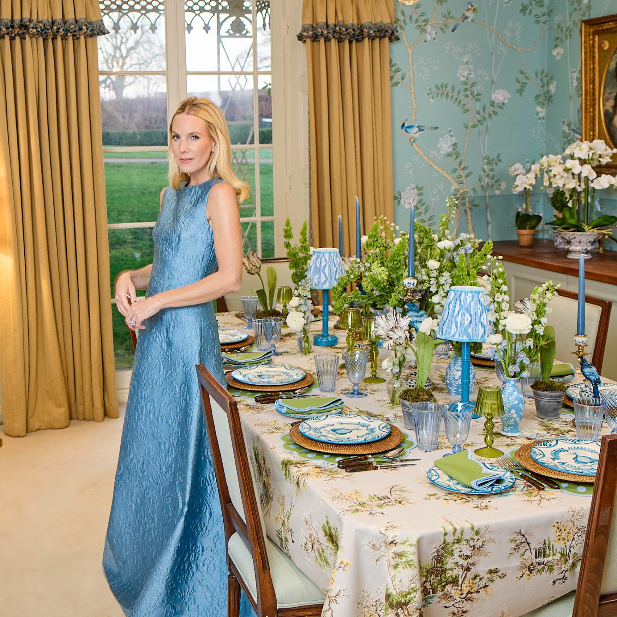 Serena Cabbage Dinner & Starter Plates (Set of 8)