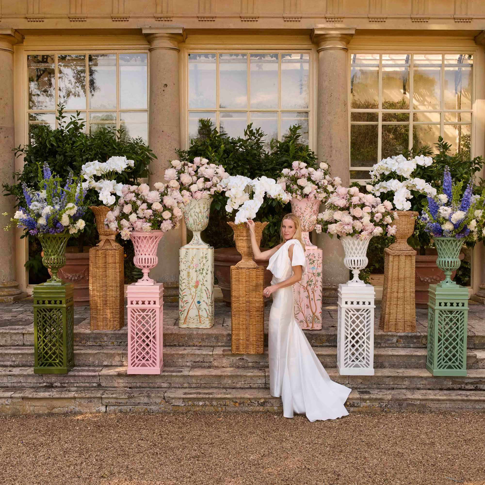 Adelaide Pink Lattice Urn