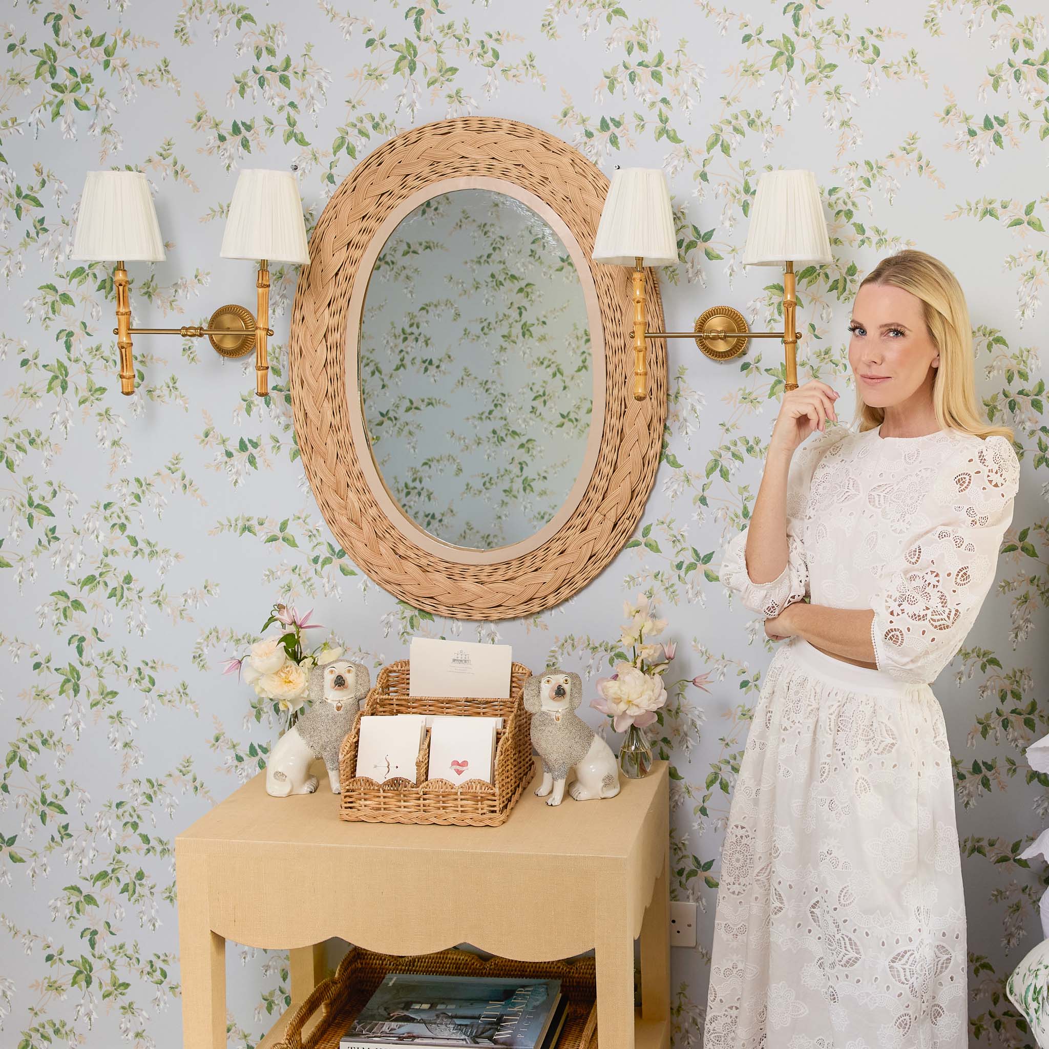 Rattan Braided Letter Rack