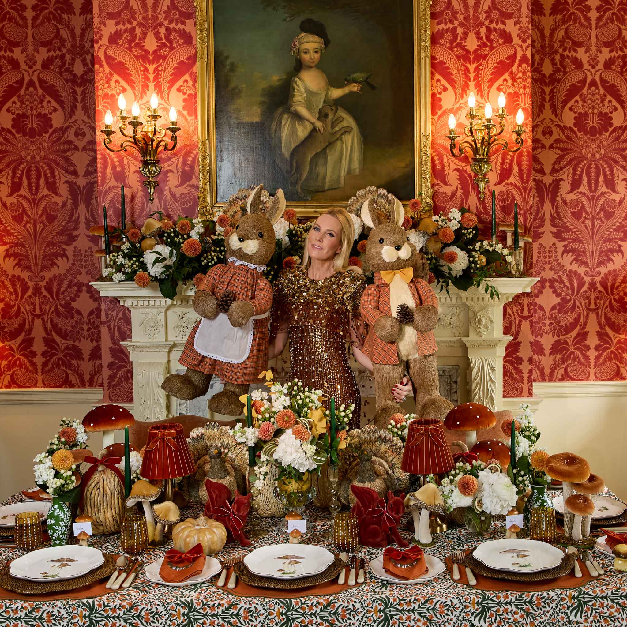 Extra Large Mr. & Mrs. Fall Squirrel (Pair)