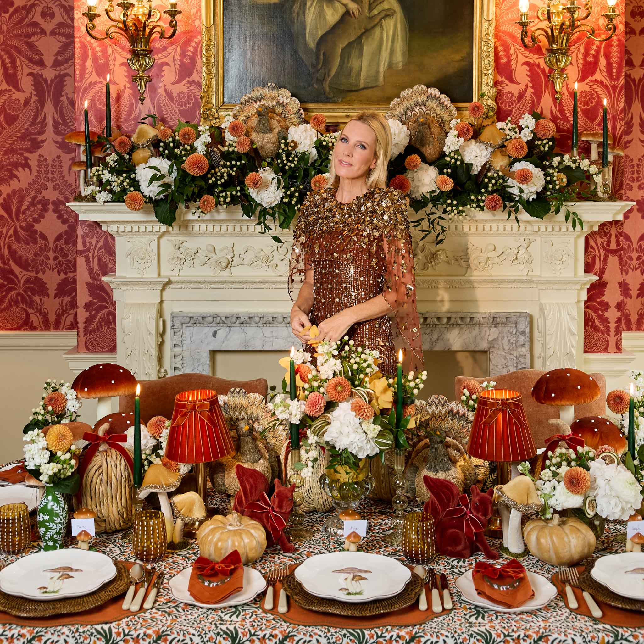 Olive Hand Painted Tole Bud Vases (Set of 3)