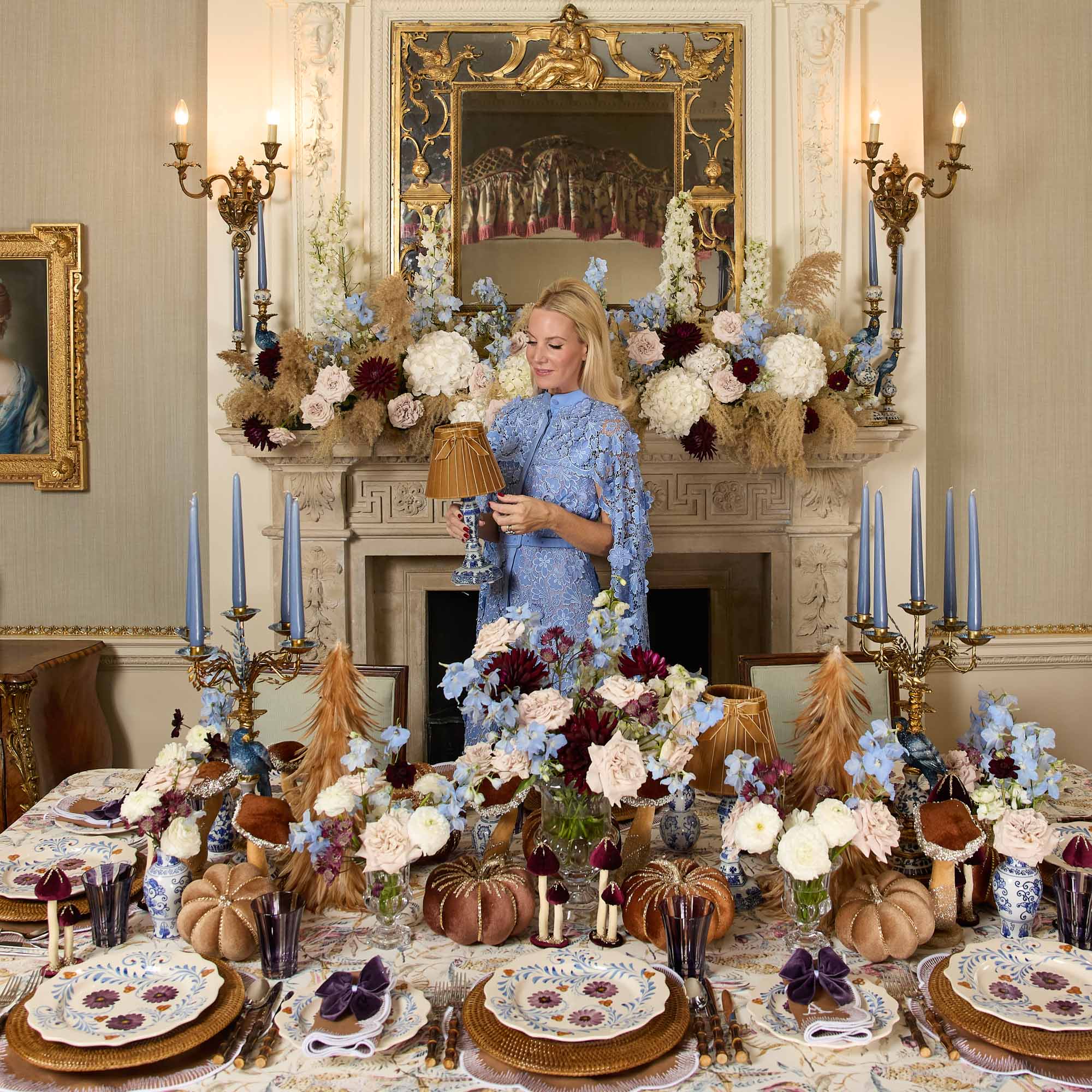 Serena Chinoiserie Rechargeable Lamp