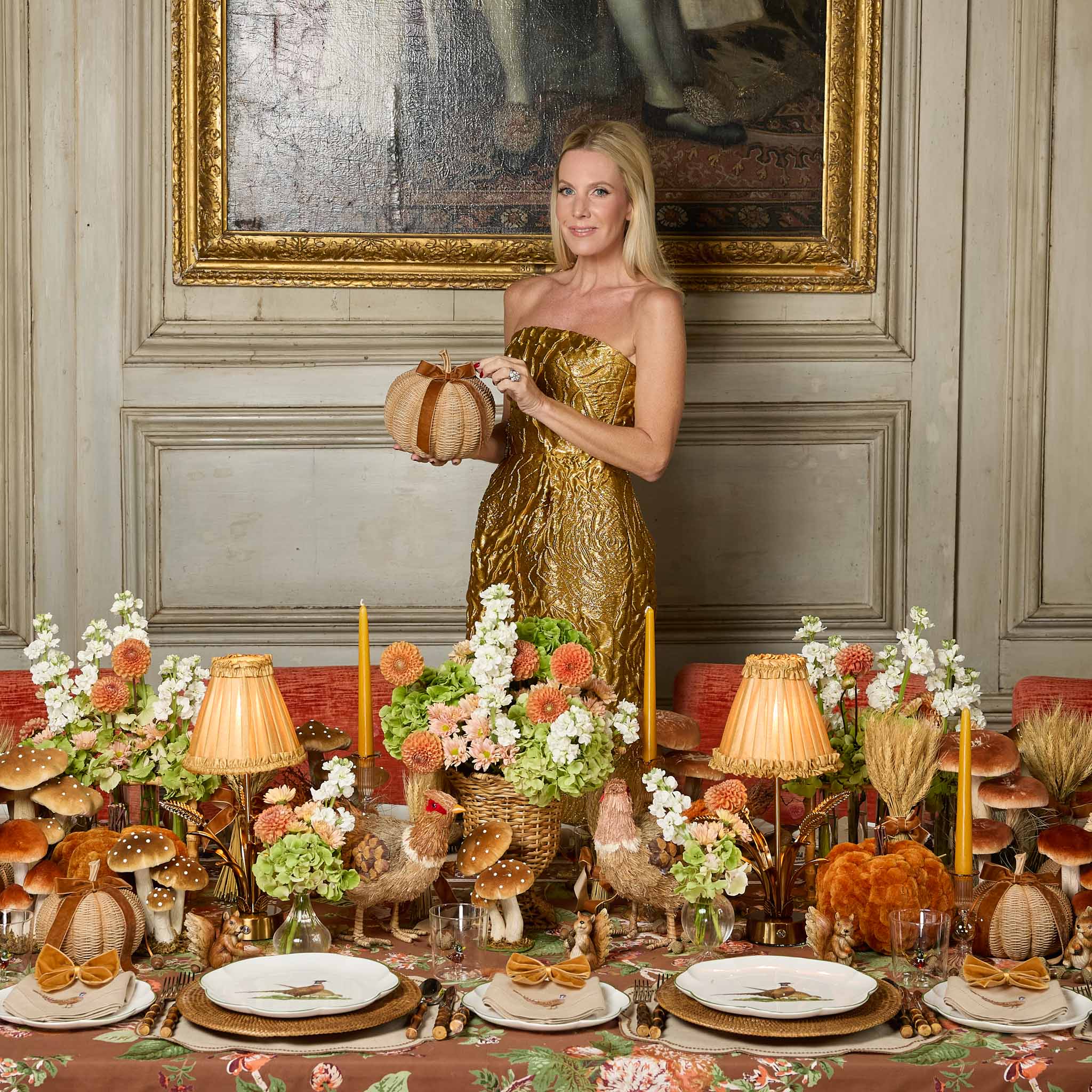 Mustard Velvet Bows (Set of 4) - 20cm