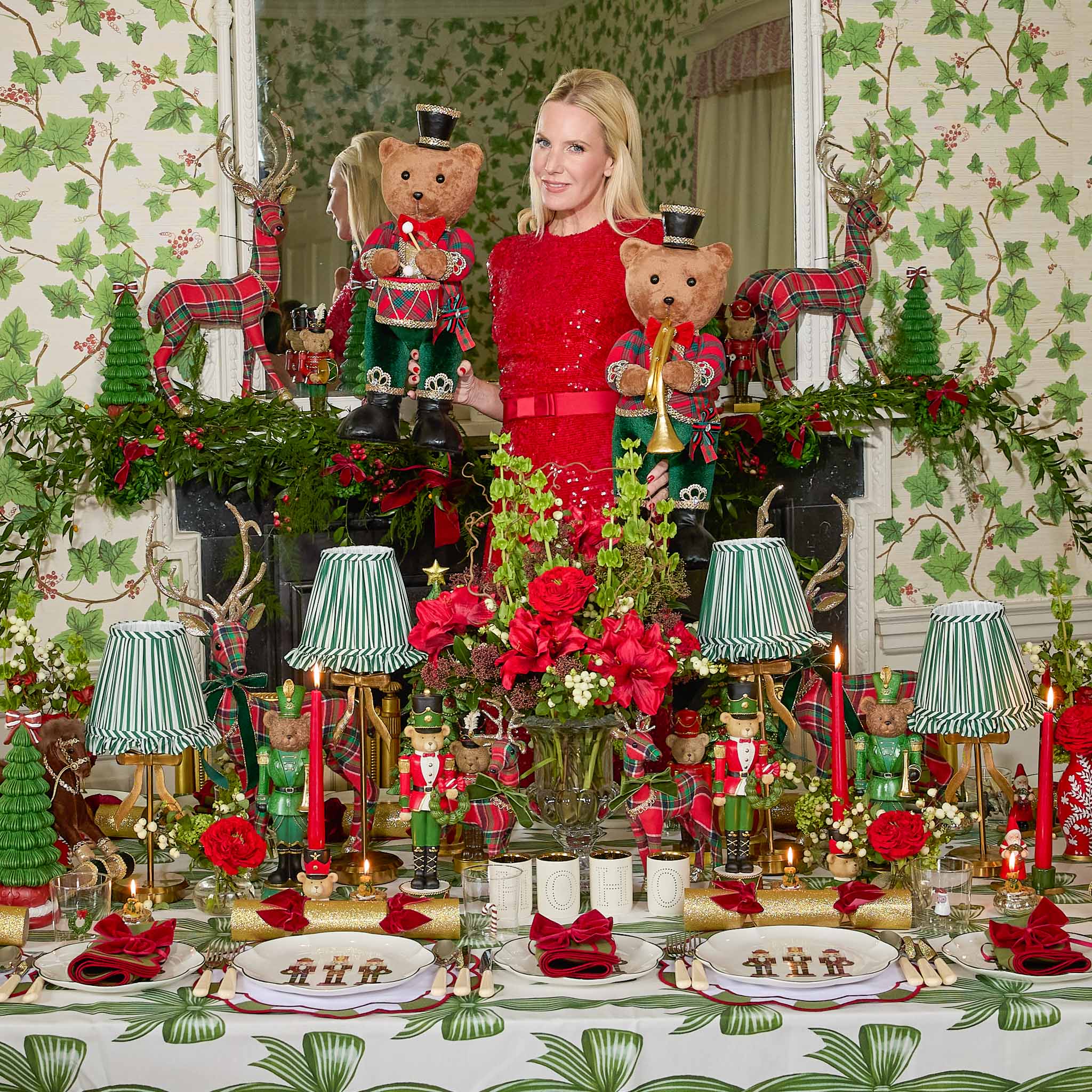 Musical Christmas Bears (Pair)