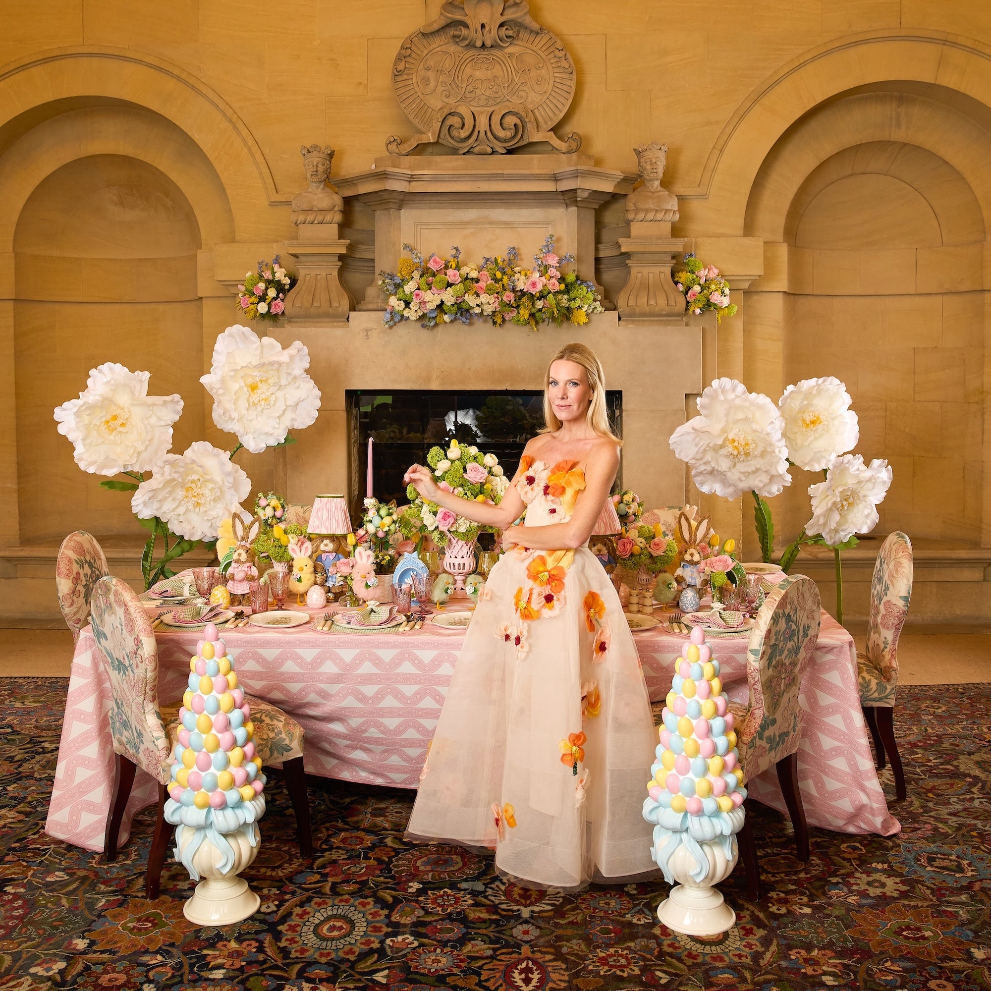Pink Theodora Tablecloth