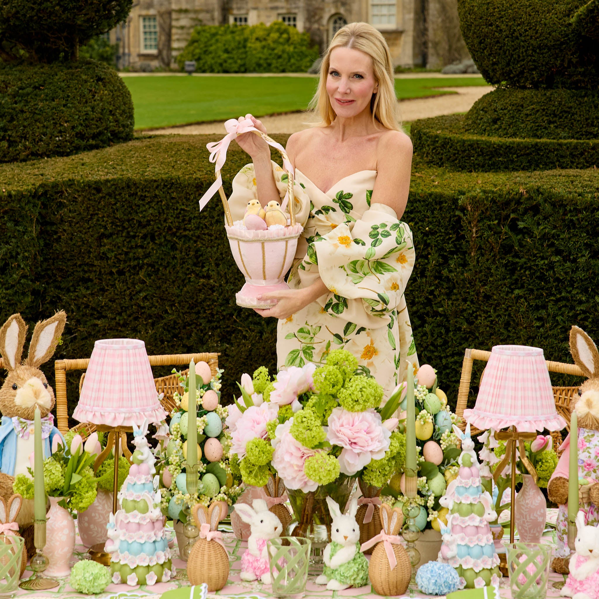Easter Egg Basket with Chicks