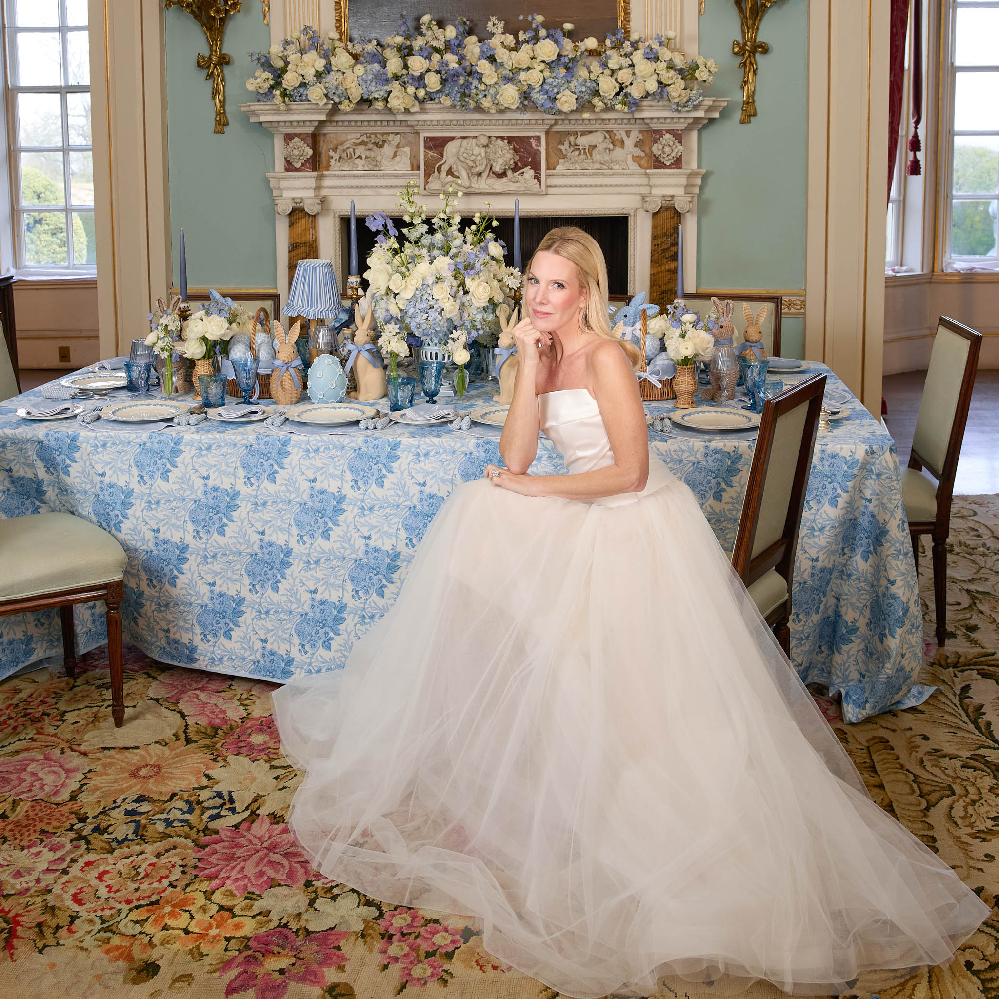 Blue Glass Lantern Tea Light Holder (Pair) - 18 cm