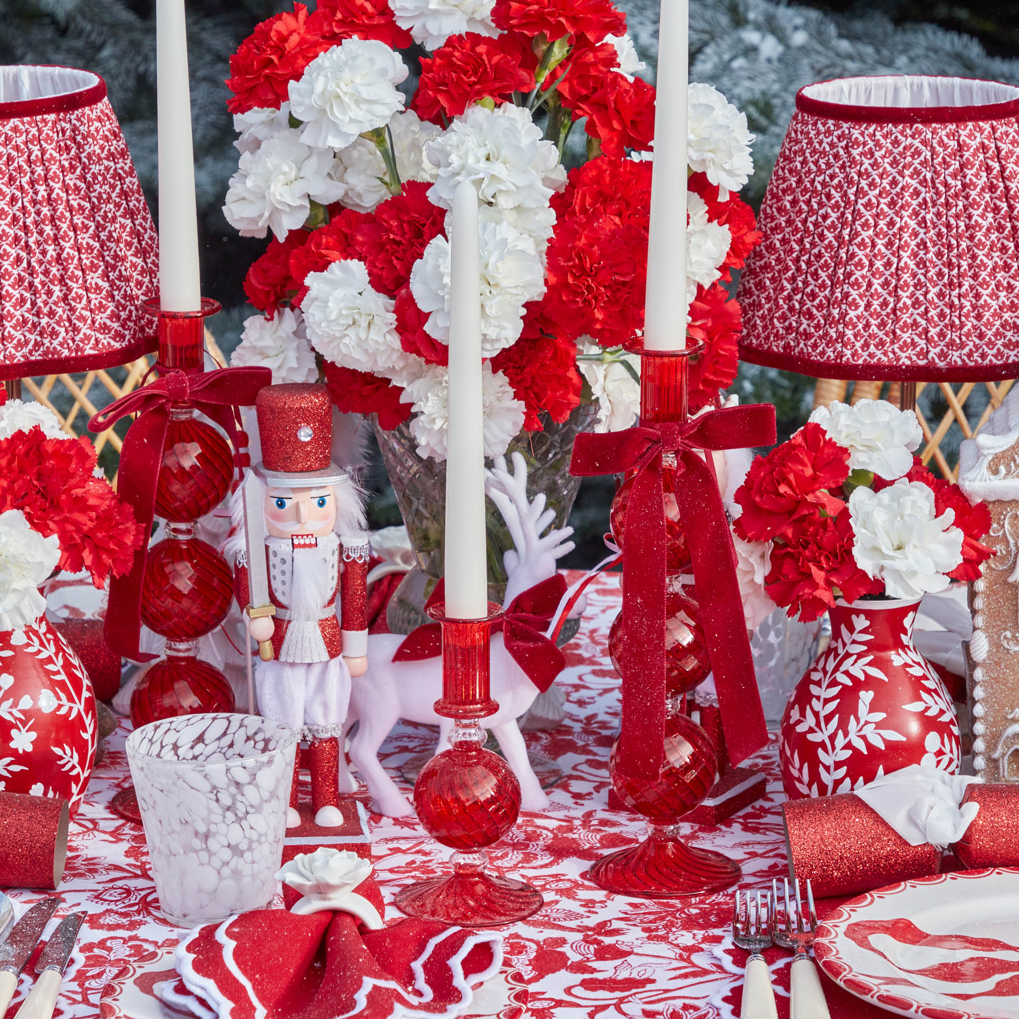 Camille Red Candle Set