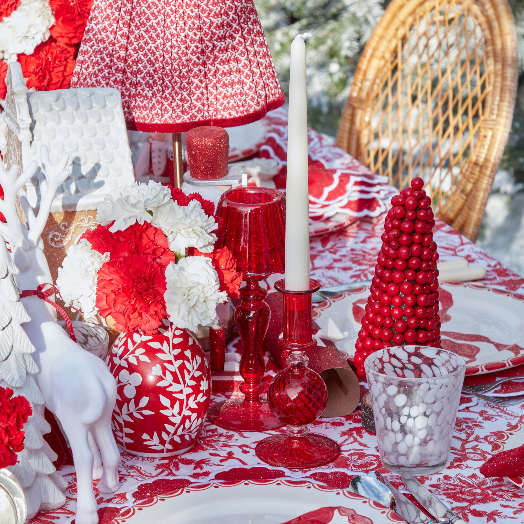 Camille Red Candle Set