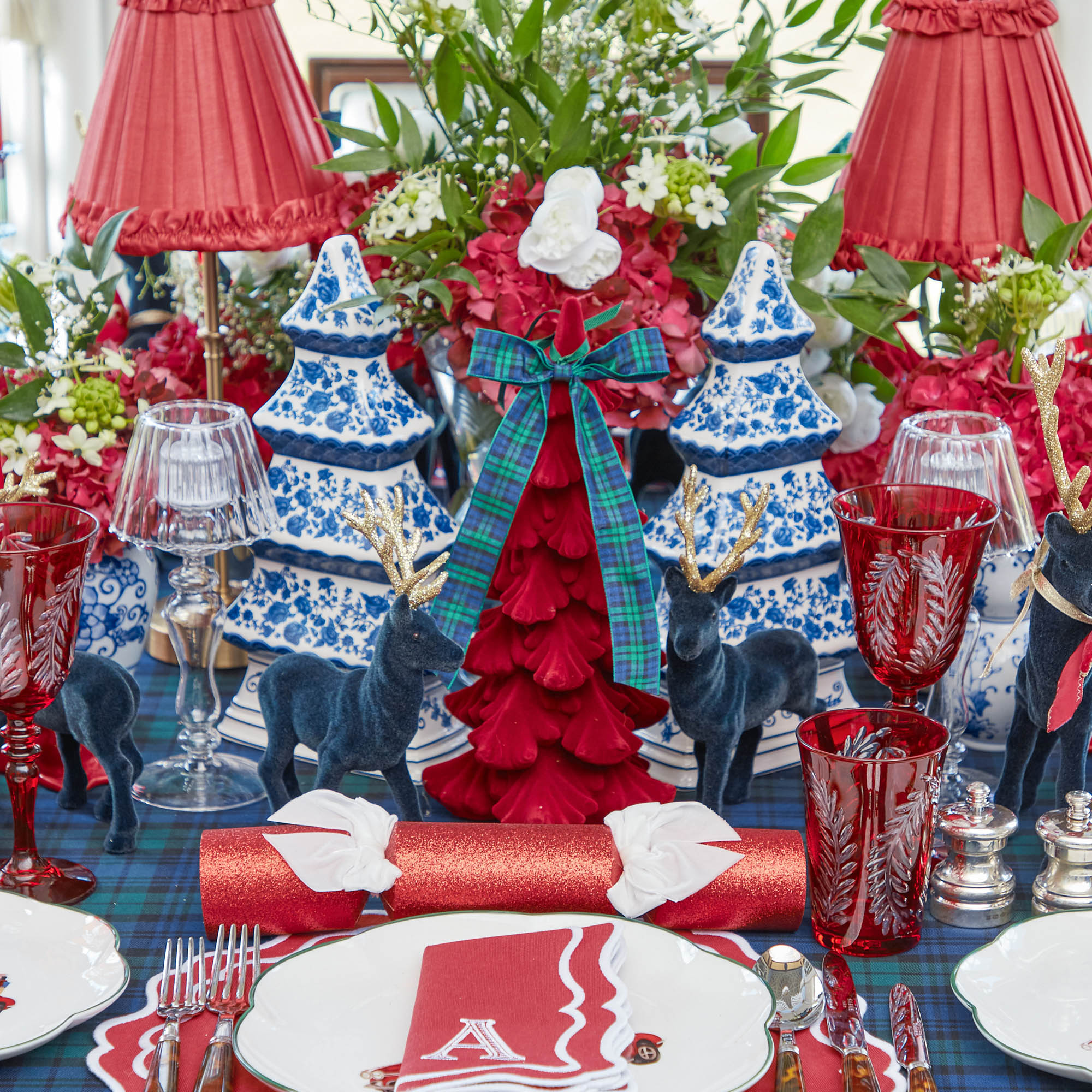 Chinoiserie China Christmas Tree