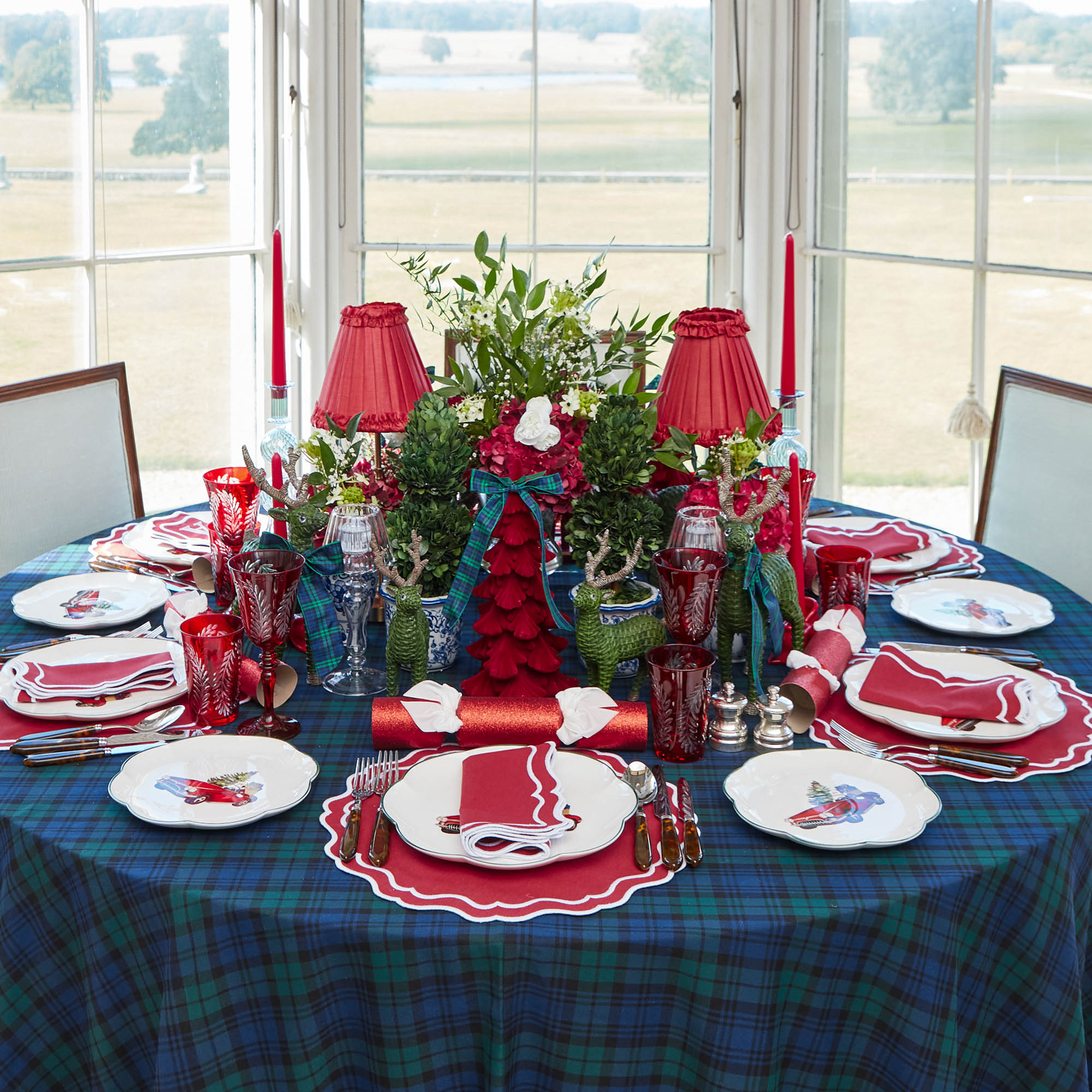 Katherine Berry Red Napkins (Set of 4)