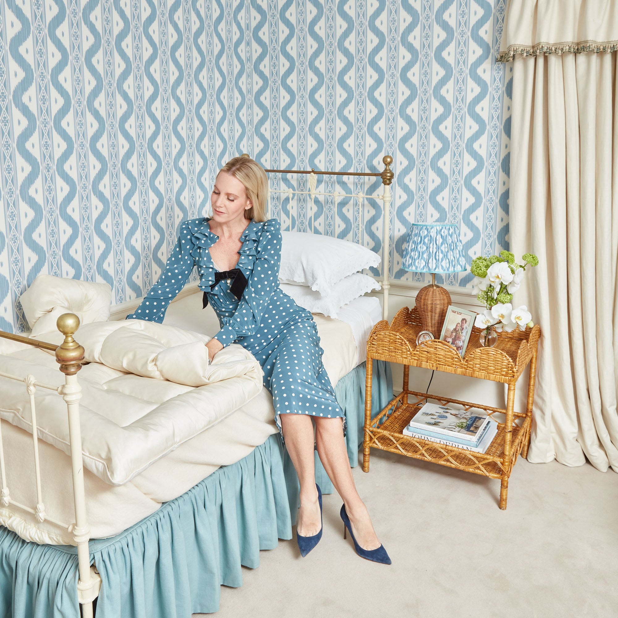 Cream Silk Eiderdown