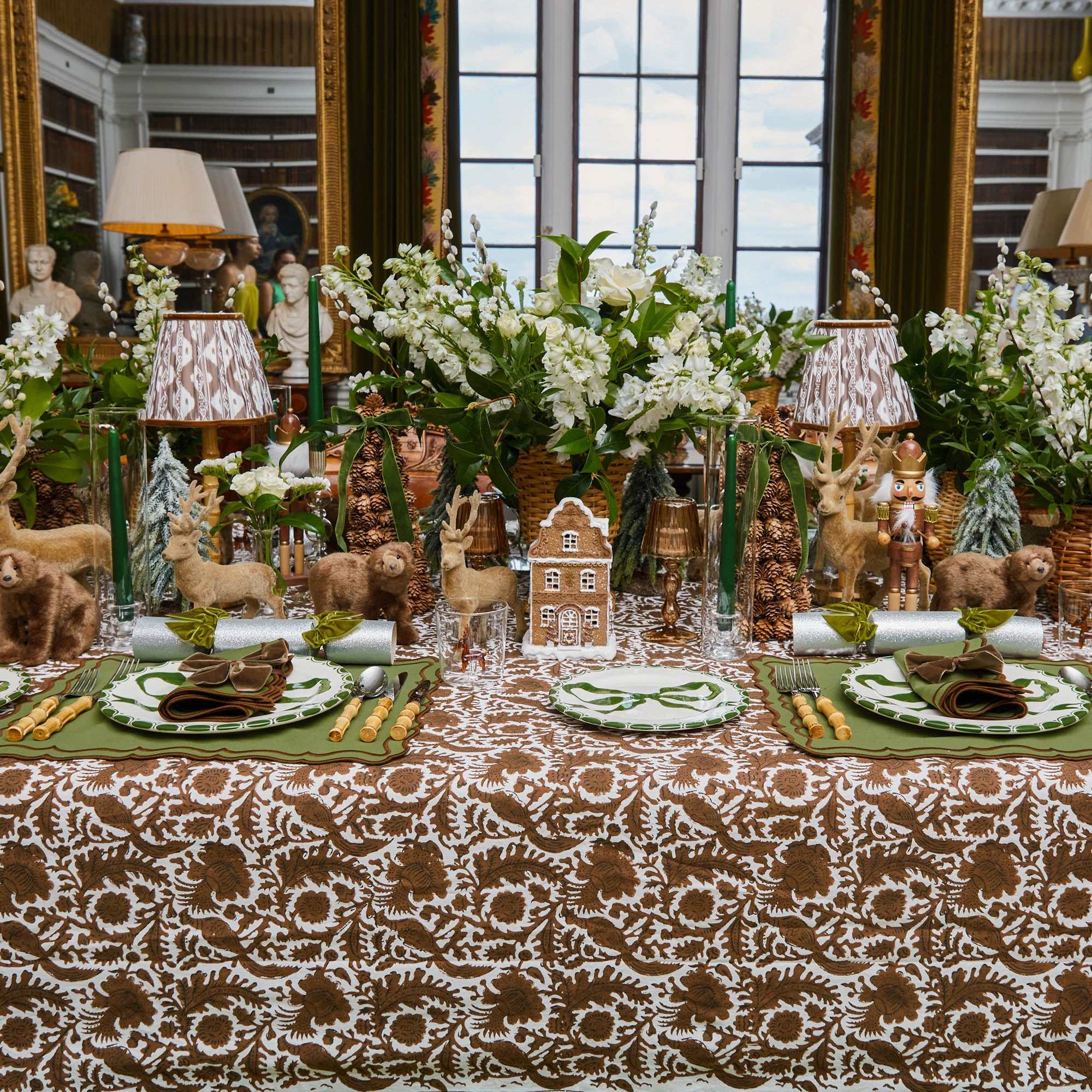 Katherine Green & Chocolate Placemats (Set of 4)