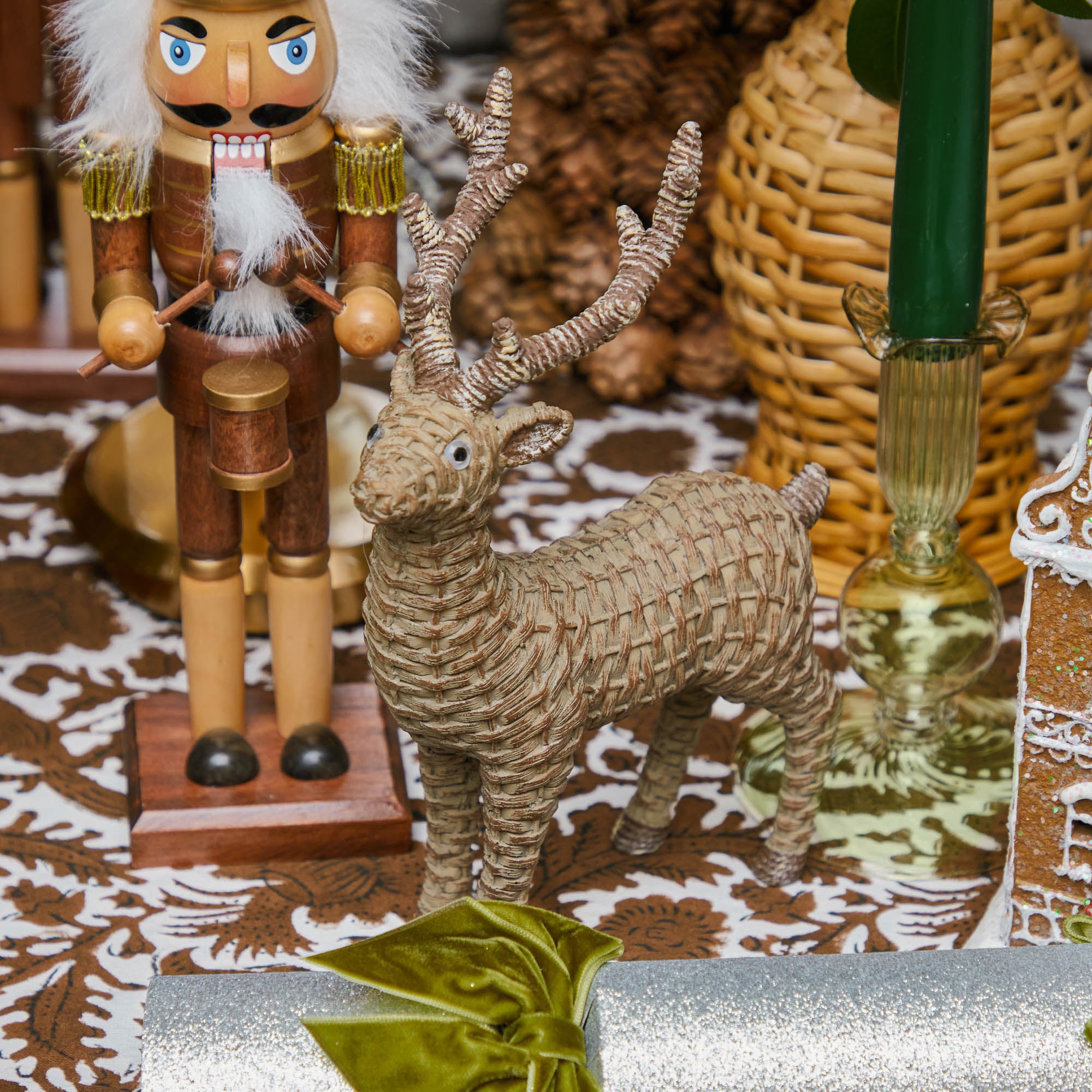 Rattan Reindeer Family