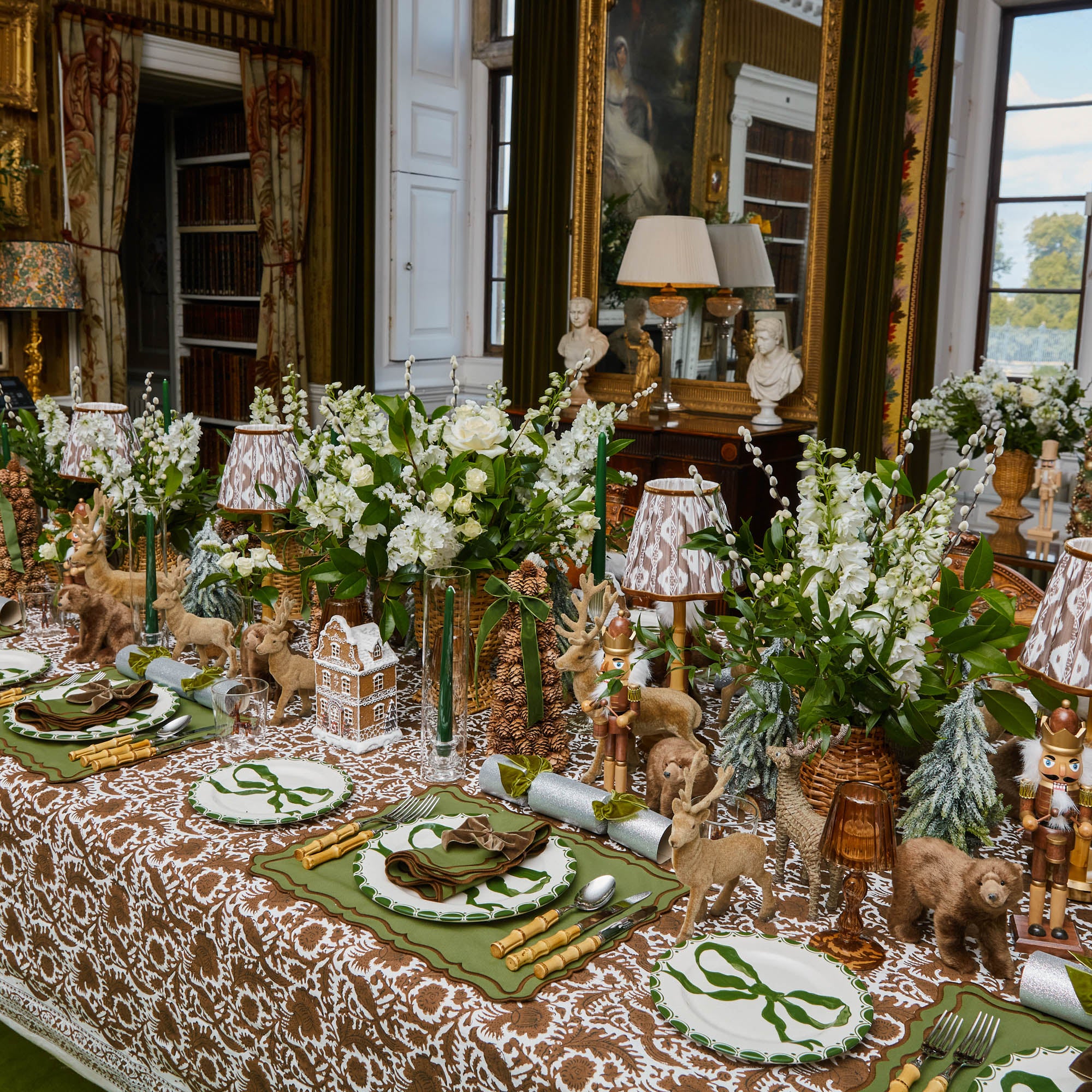 Chestnut Glass Lantern Tea Light Holder (Pair) - 18cm