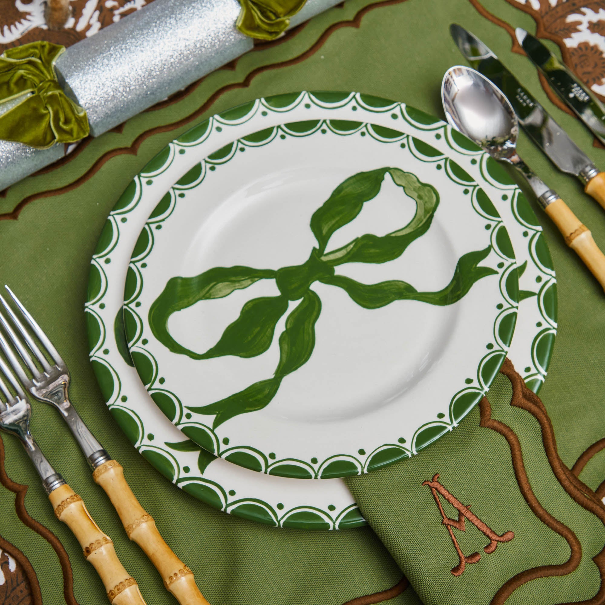 Katherine Green & Chocolate Placemats (Set of 4)
