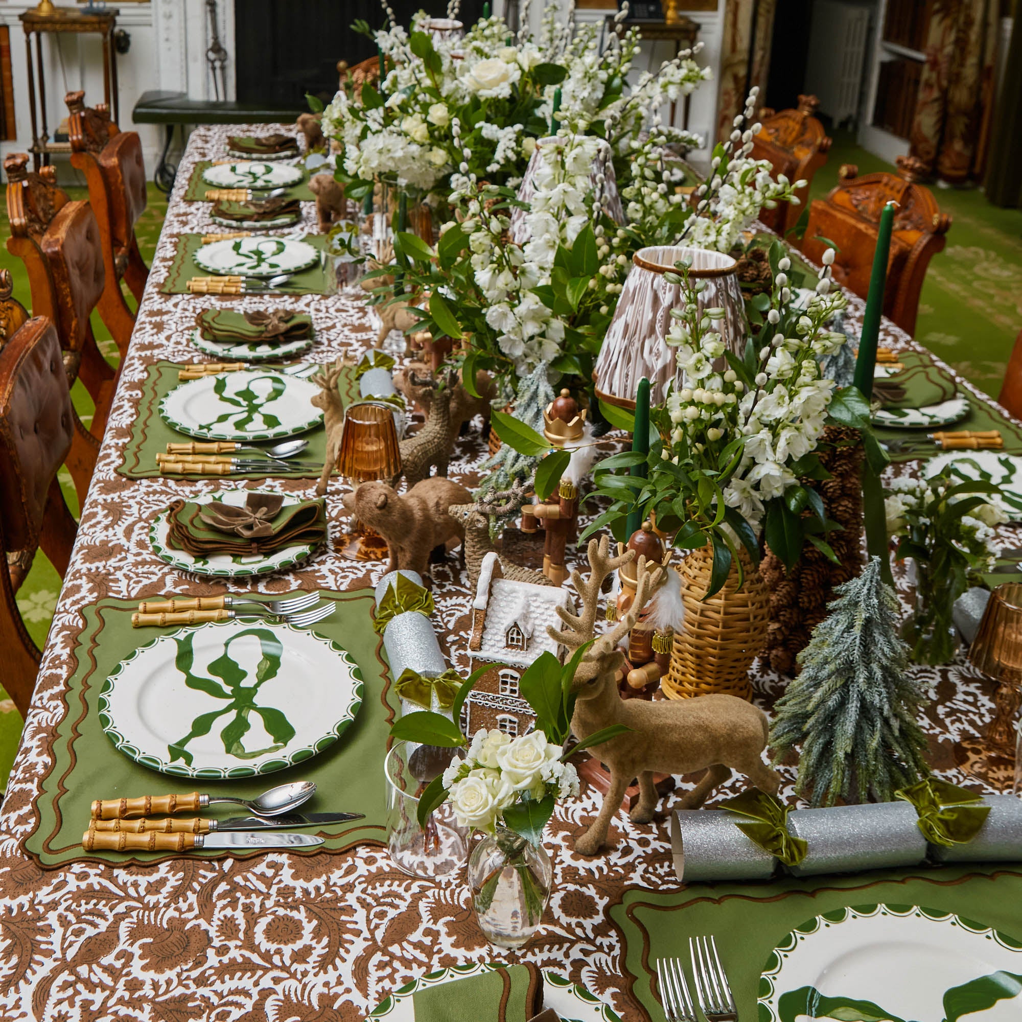 Frosted Fir Trees (Pair)