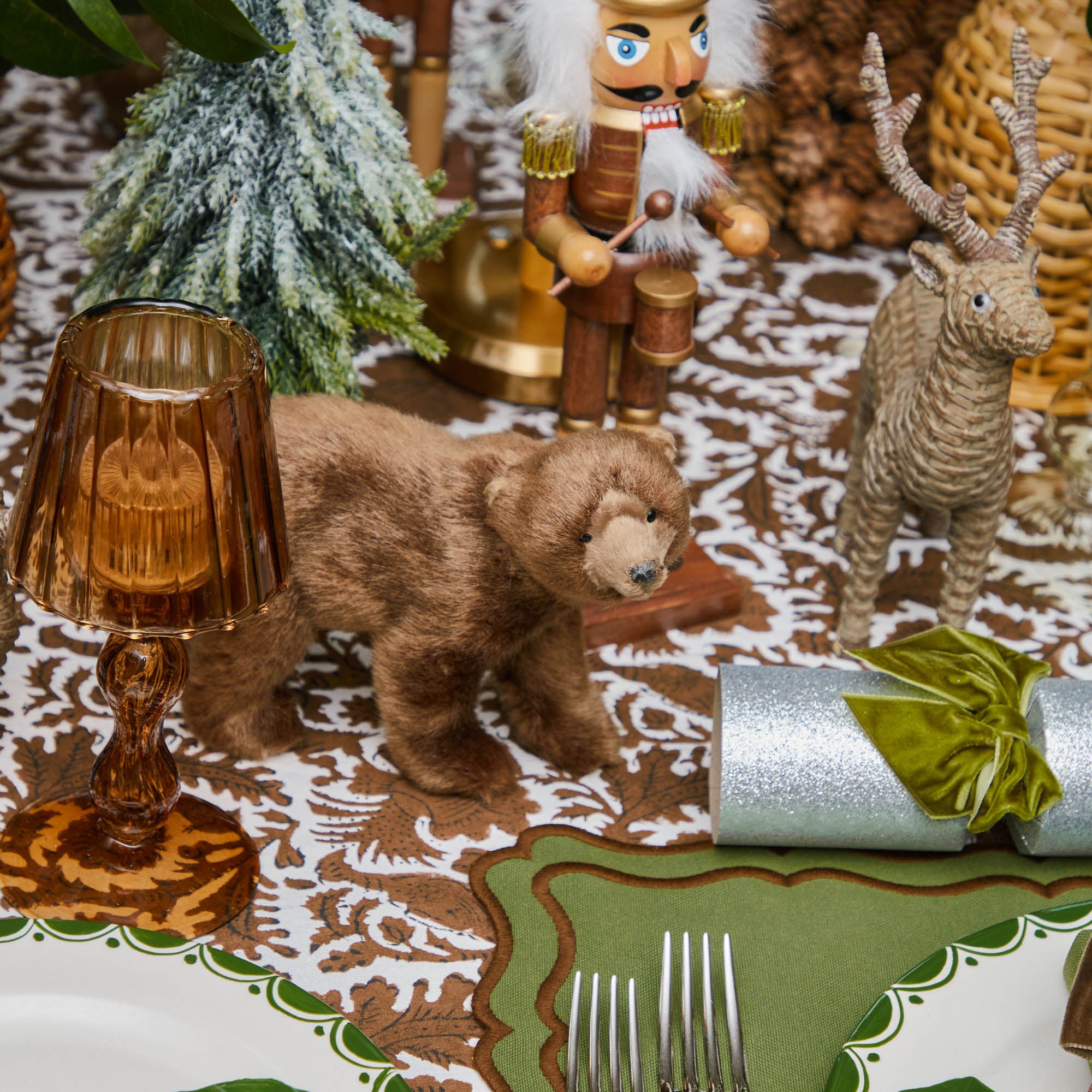 Rattan Reindeer Family