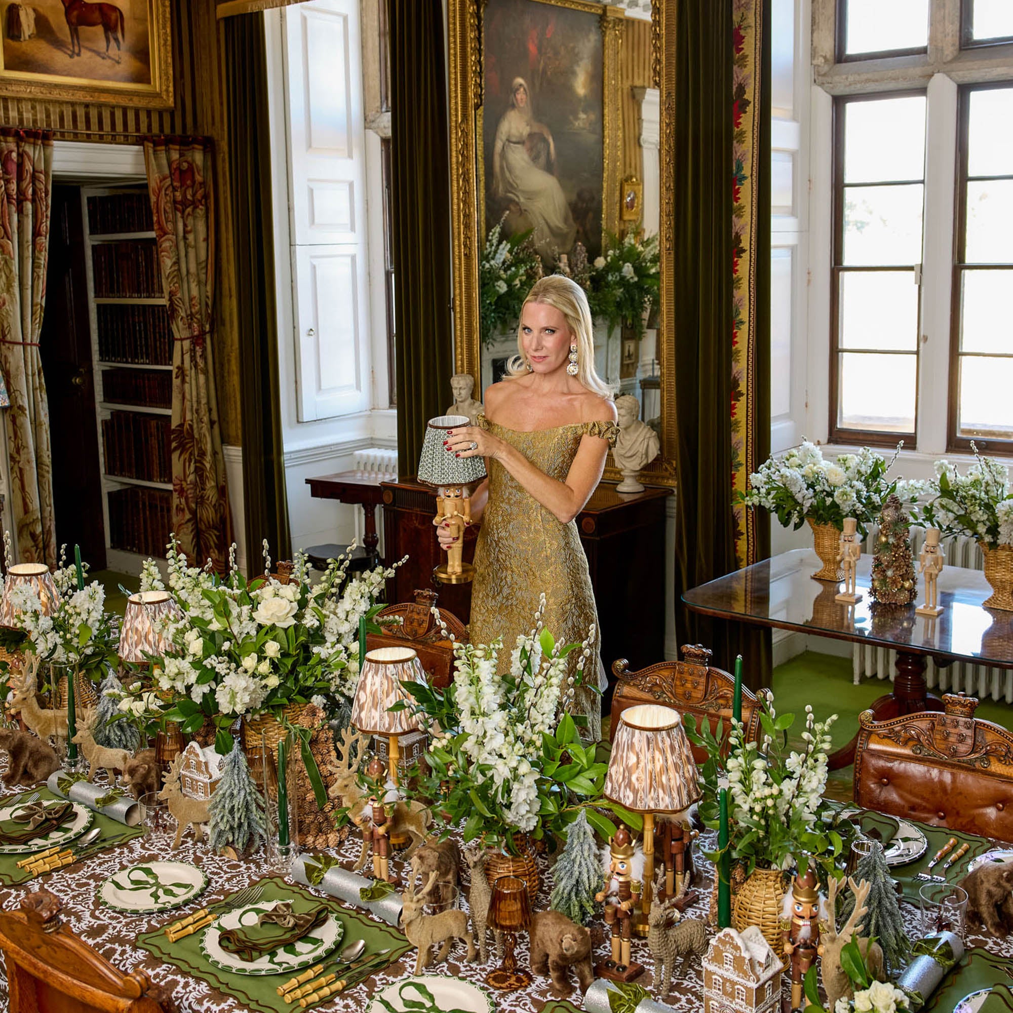 Pair of Nutcracker Rechargeable Lamps