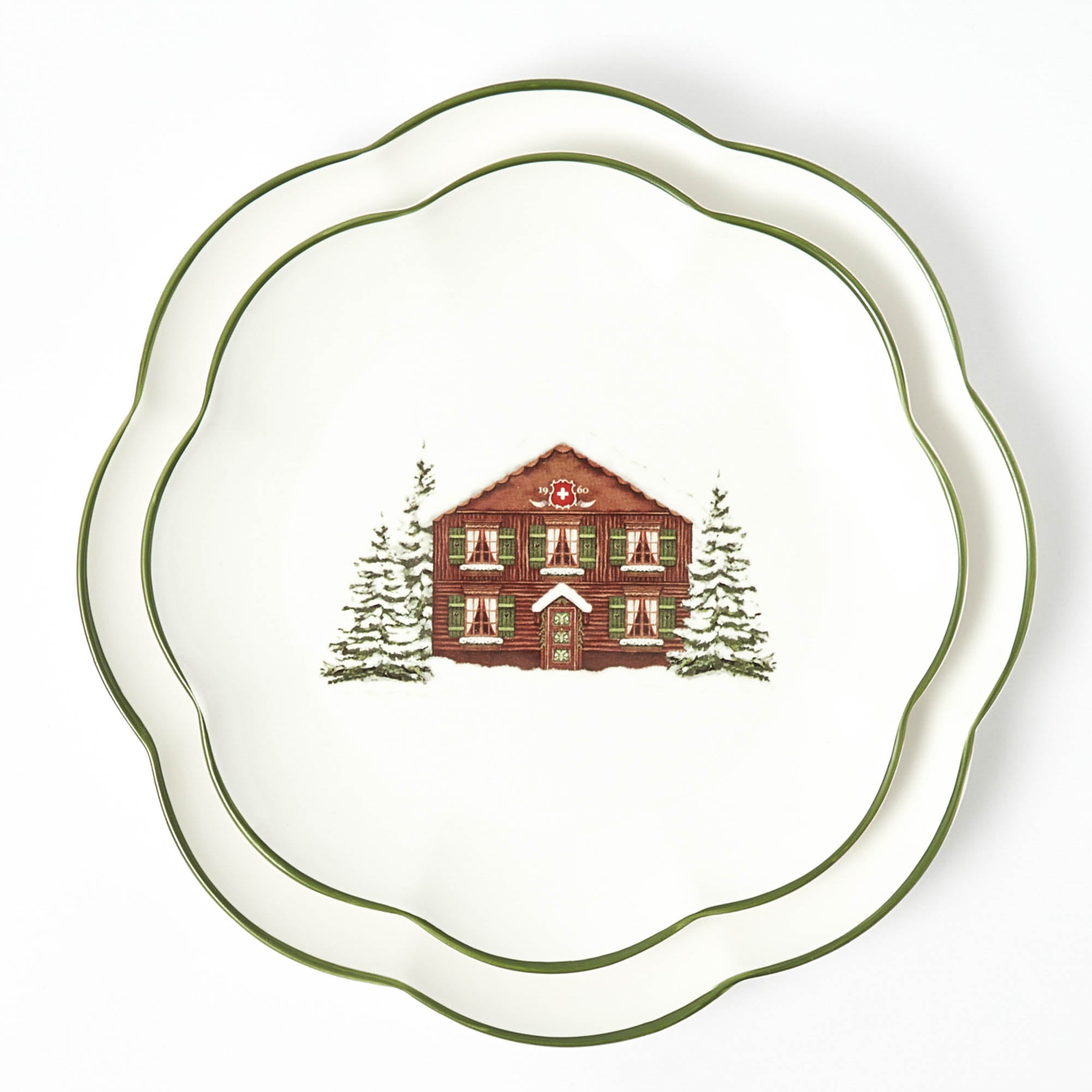 Alpine Chalet Dinner & Starter Plates (Set of 8)