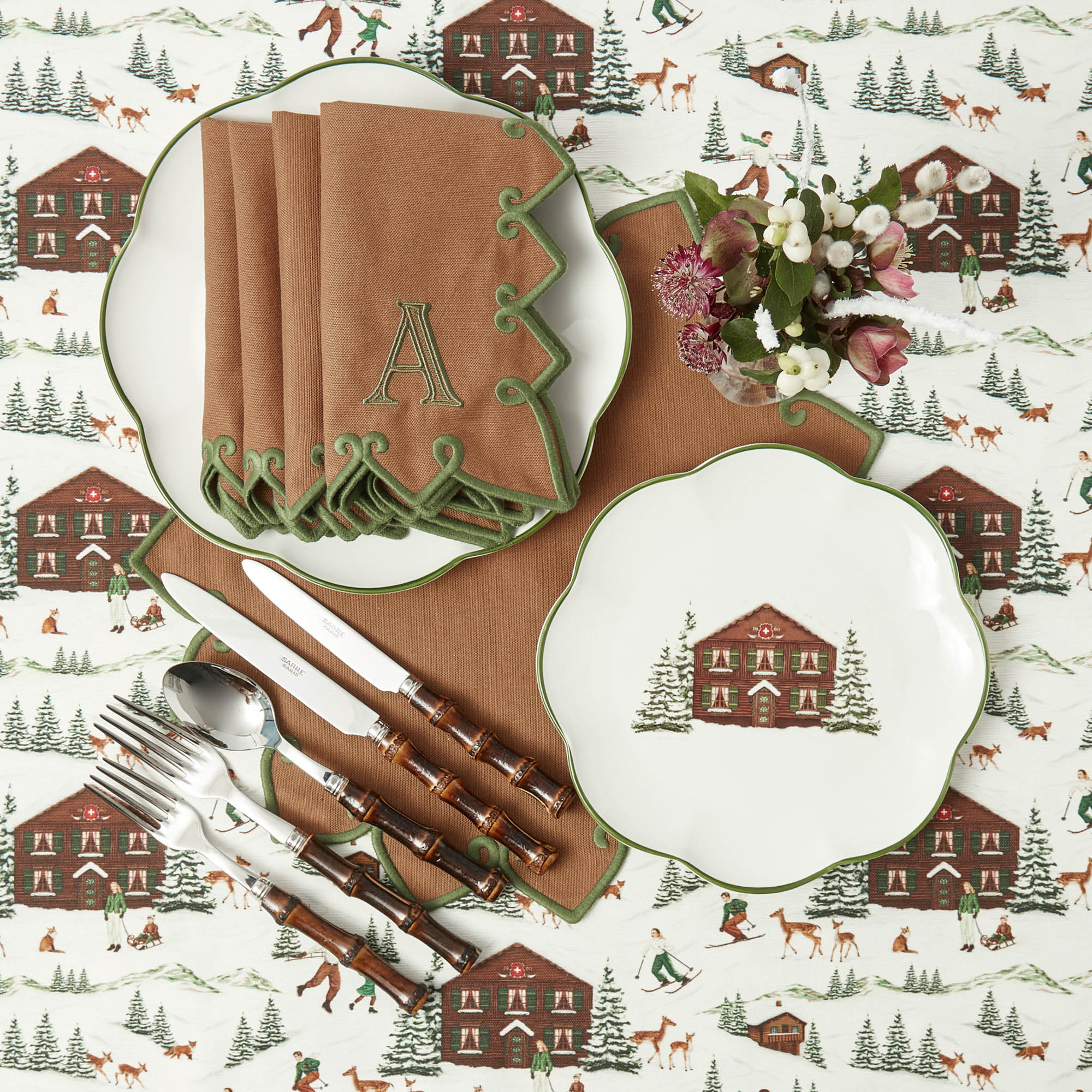 Alpine Chalet Tablecloth