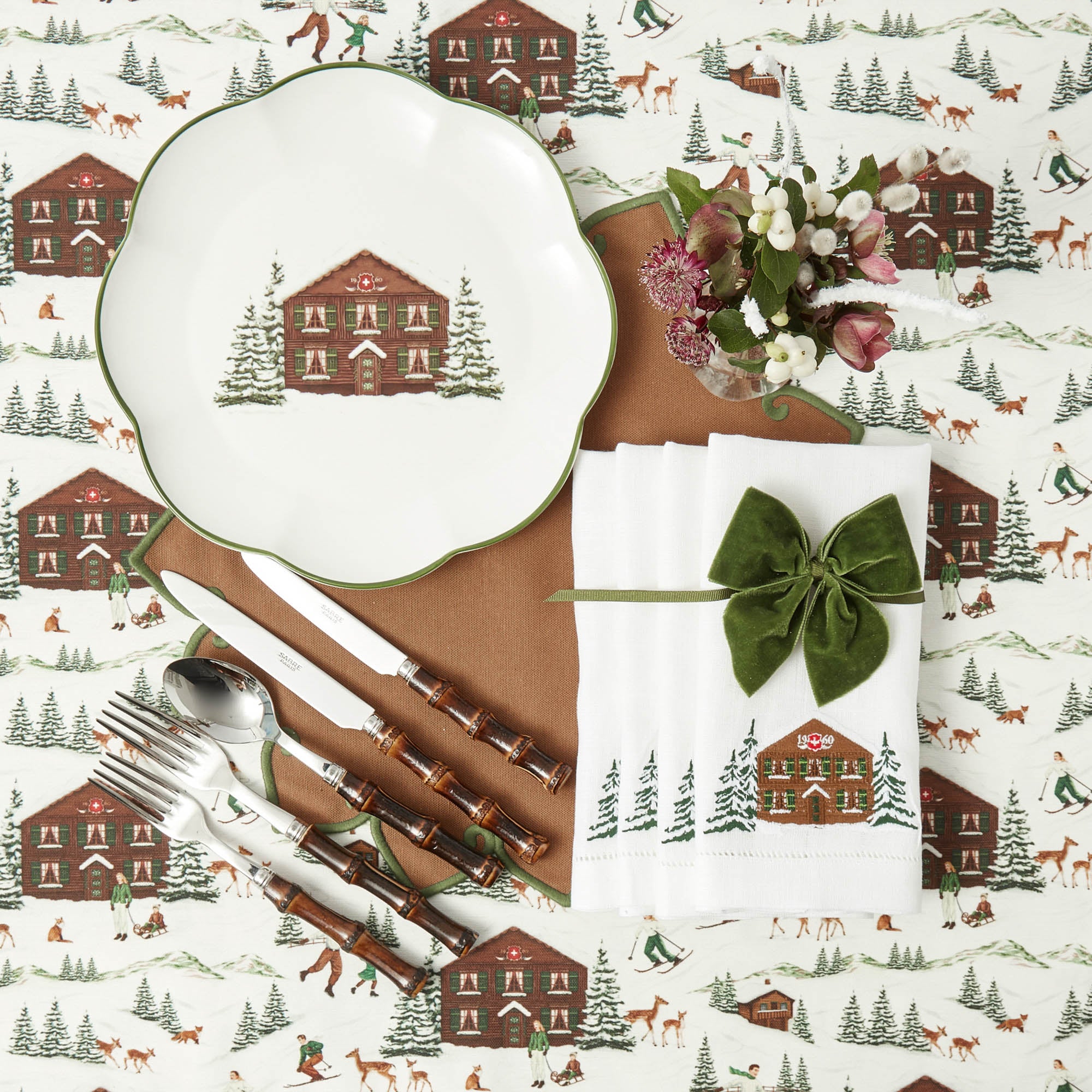 Alpine Chalet Dinner Plate