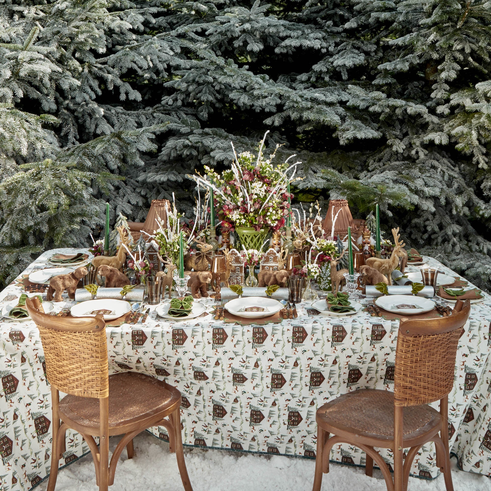 Alpine Chalet Tablecloth