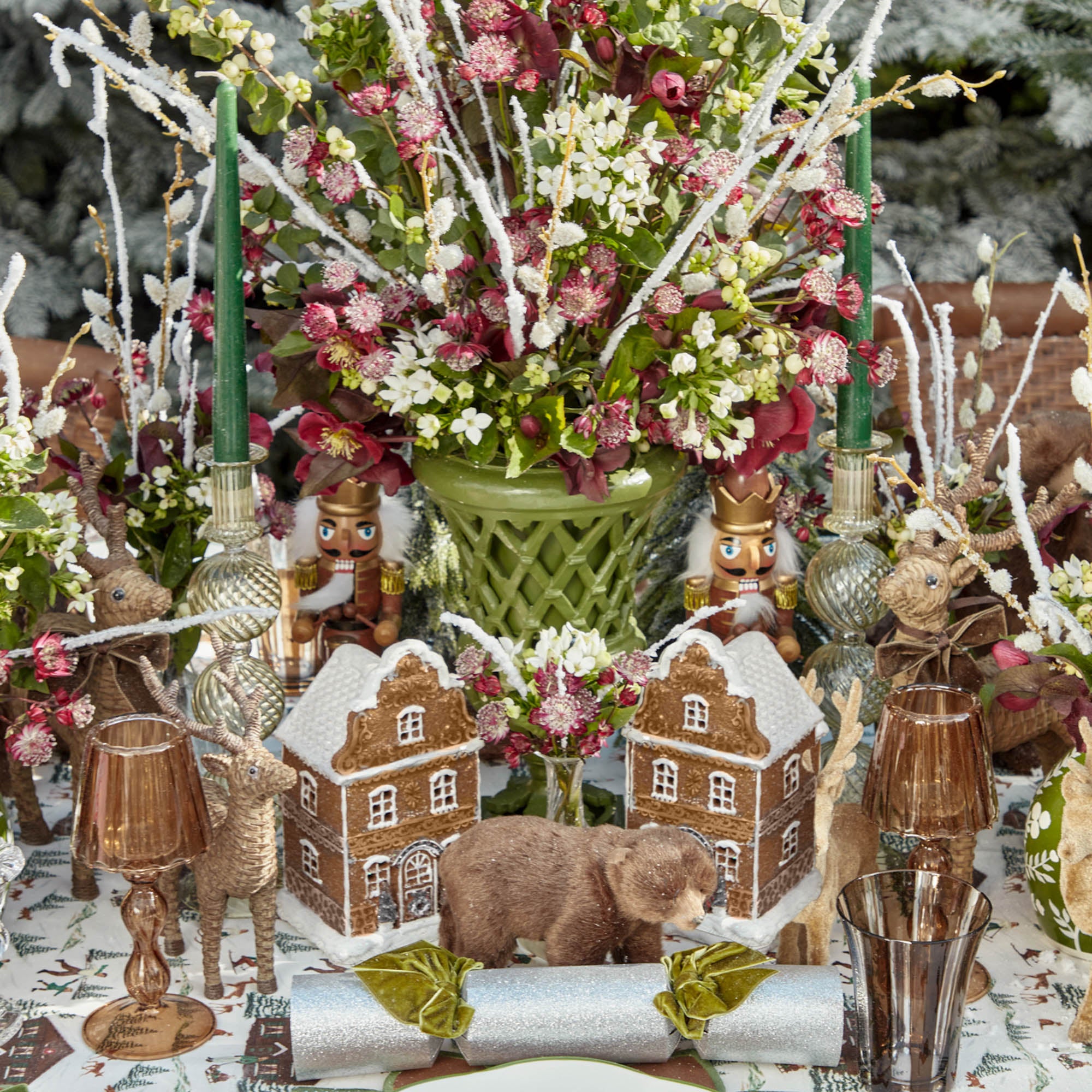 Rattan Reindeer Family