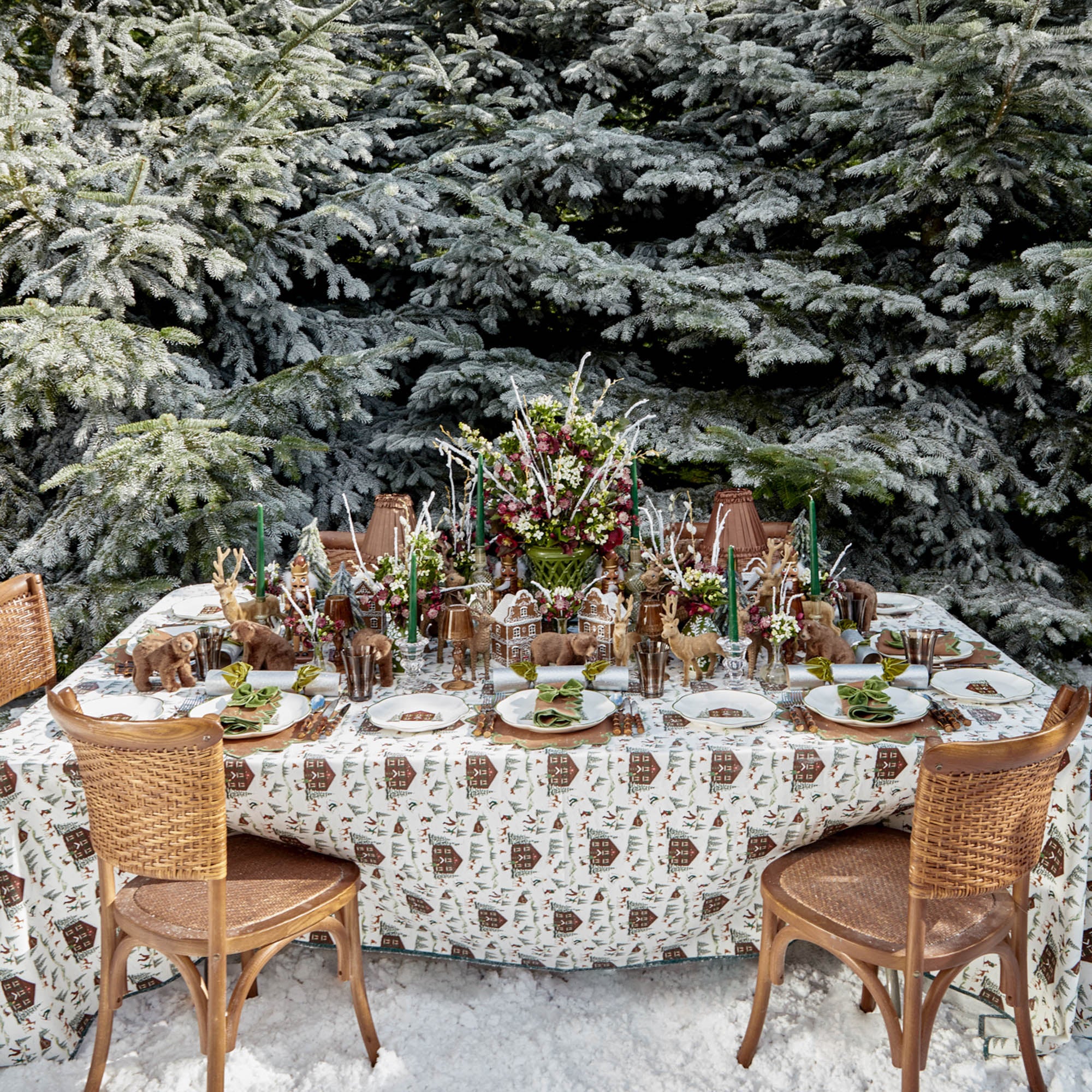 Alpine Chalet Tablecloth