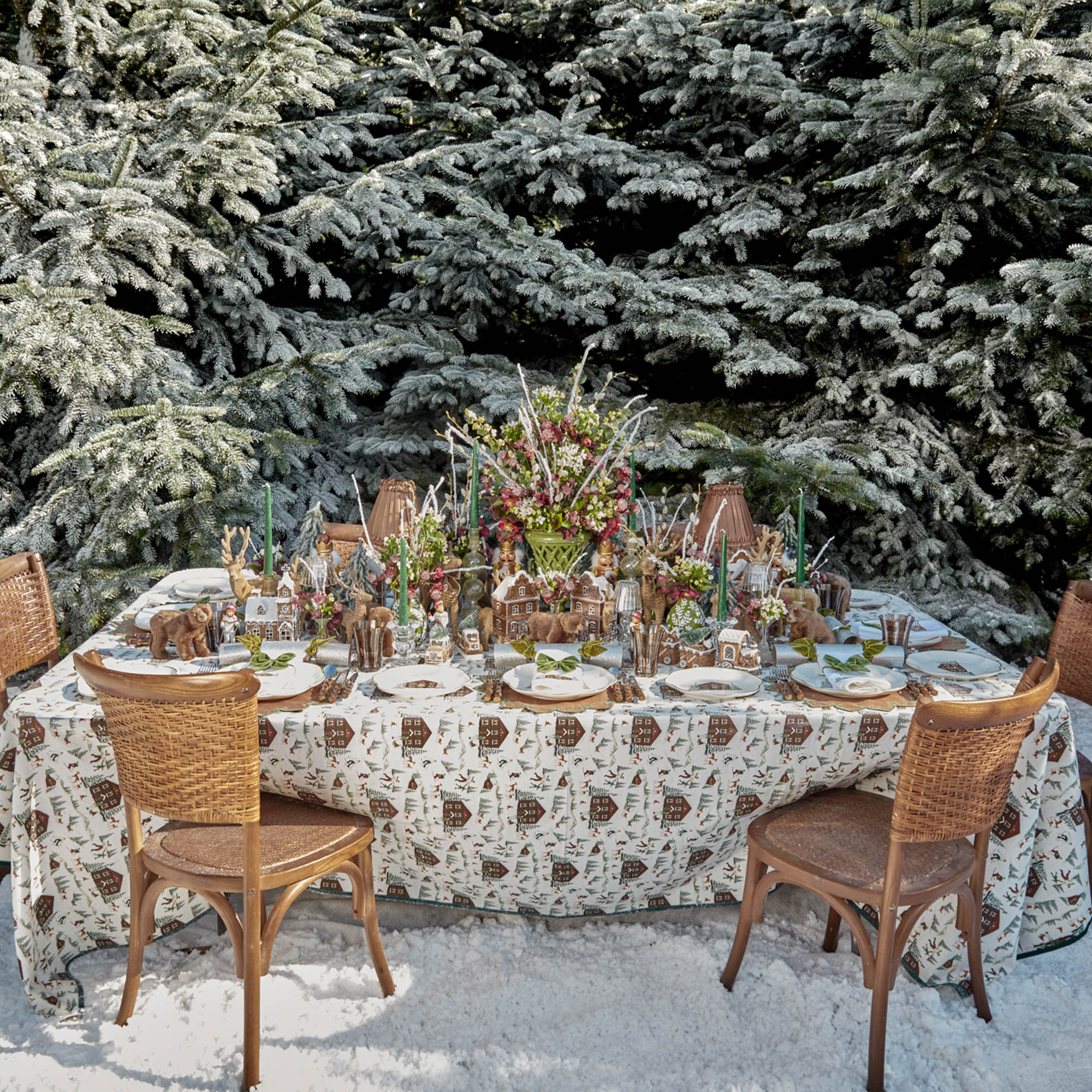 Alpine Chalet Tablecloth