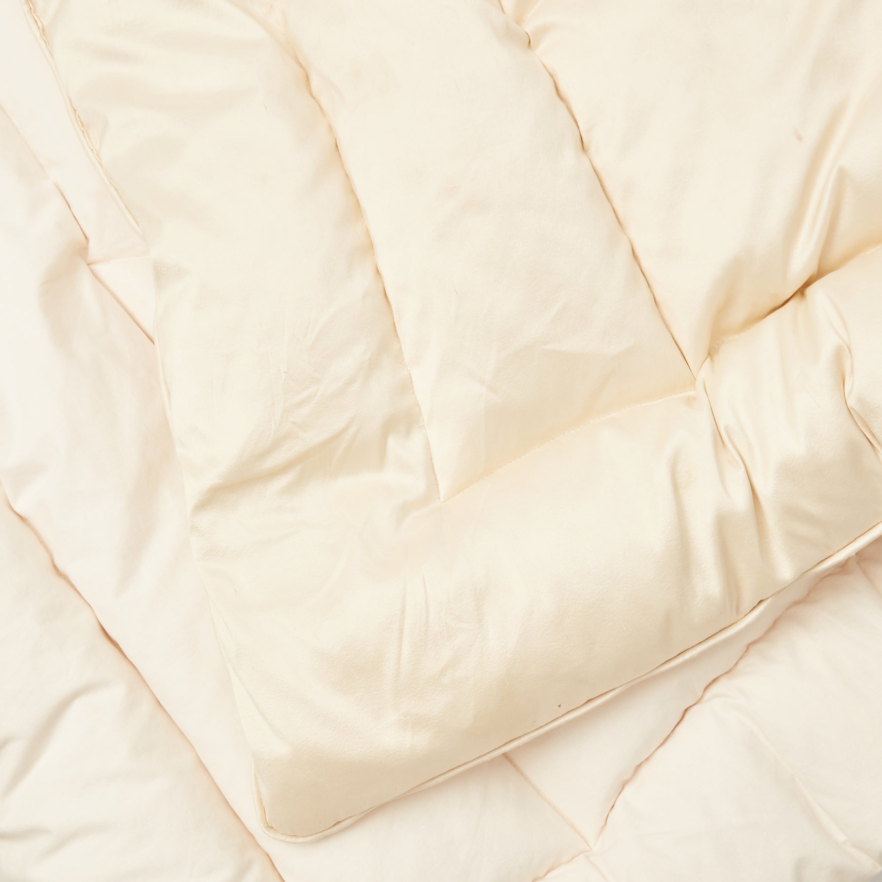 Cream Silk Eiderdown