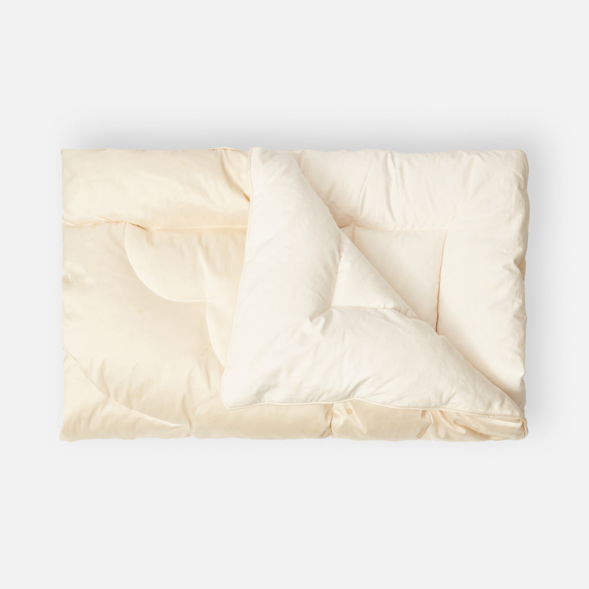 Cream Silk Eiderdown