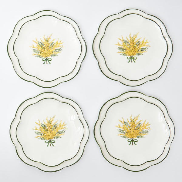 Mimosa Dinner & Starter Plates (Set of 8)