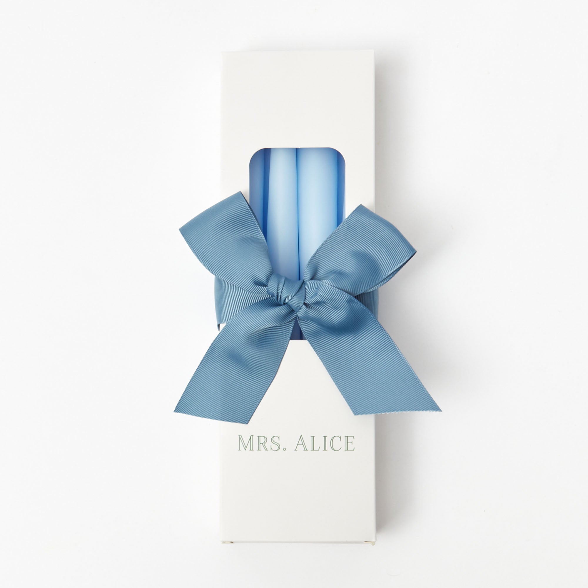 Handmade Ice Blue Candles (Set of 8)