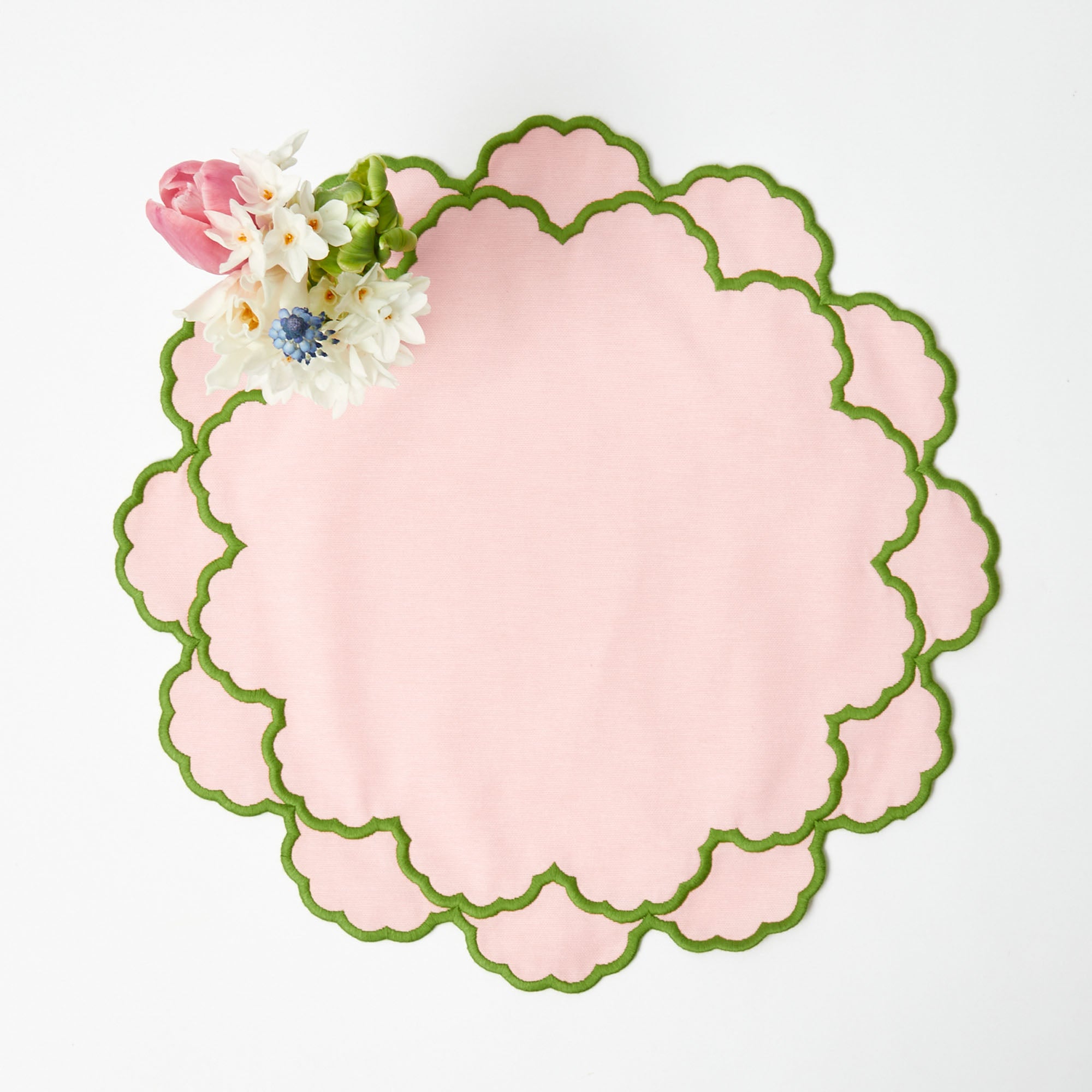 Lily Pink & Green Placemats (Set of 4)