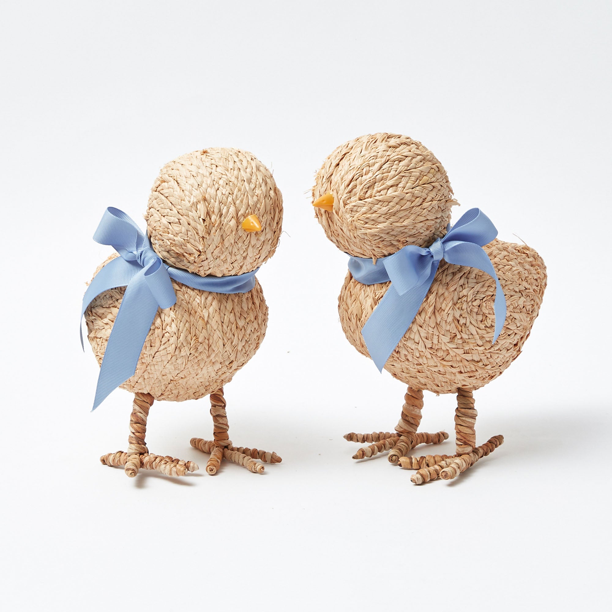 Small Raffia Chick (Pair)