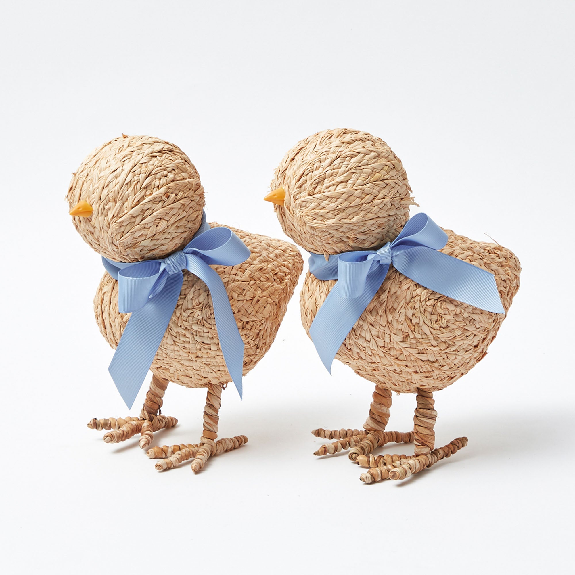 Small Raffia Chick (Pair)