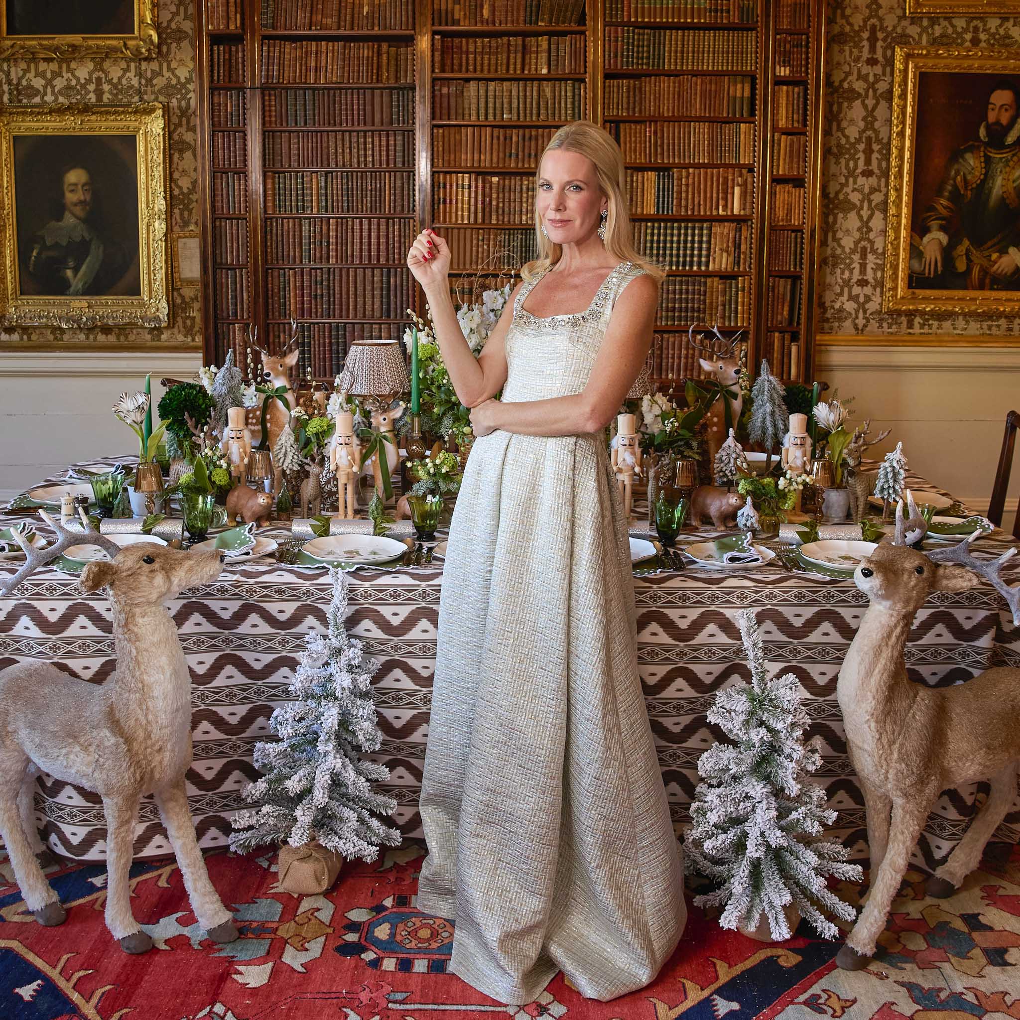 Chocolate Brown Ikat Tablecloth