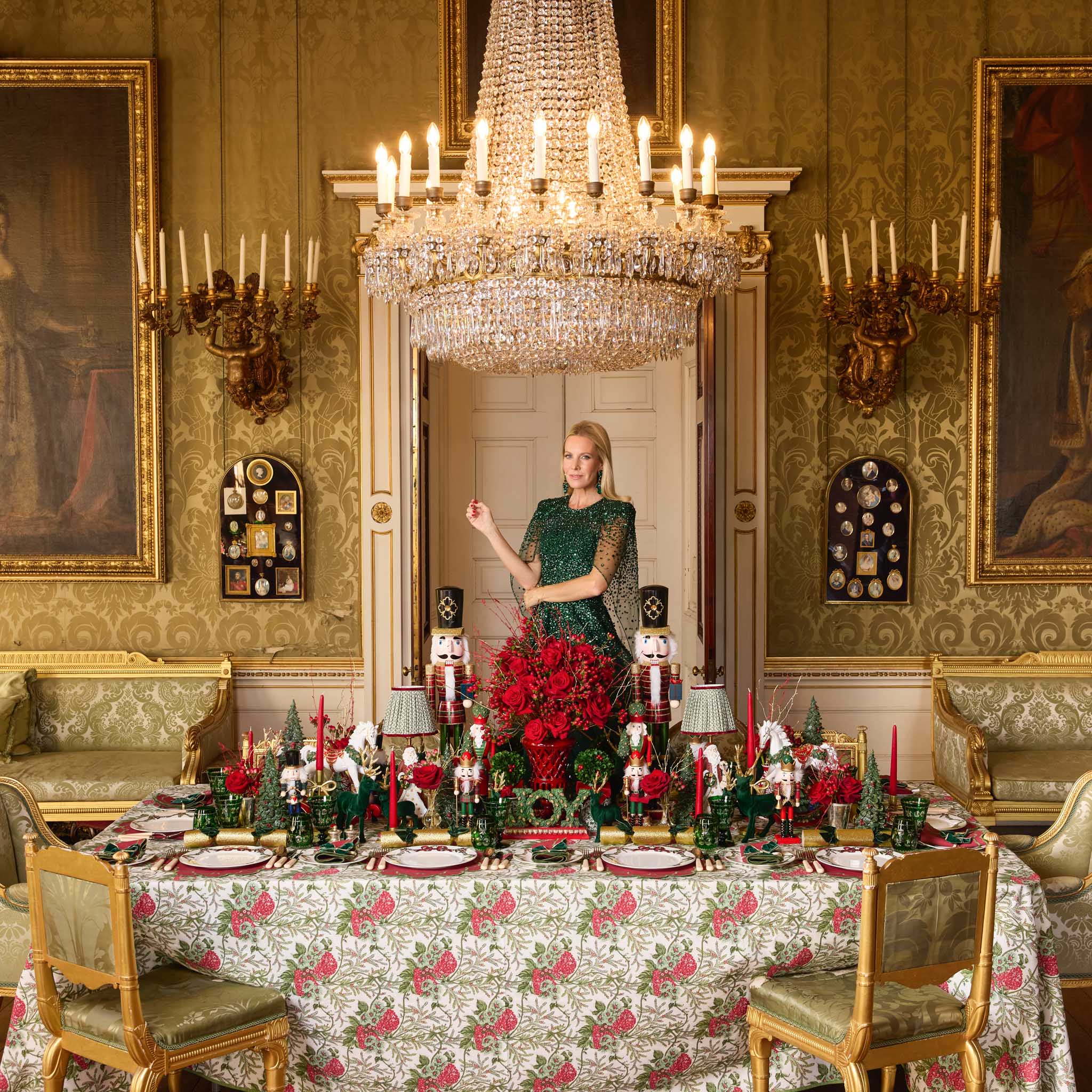 Christmas Garland Dinner Plate (Set of 4)