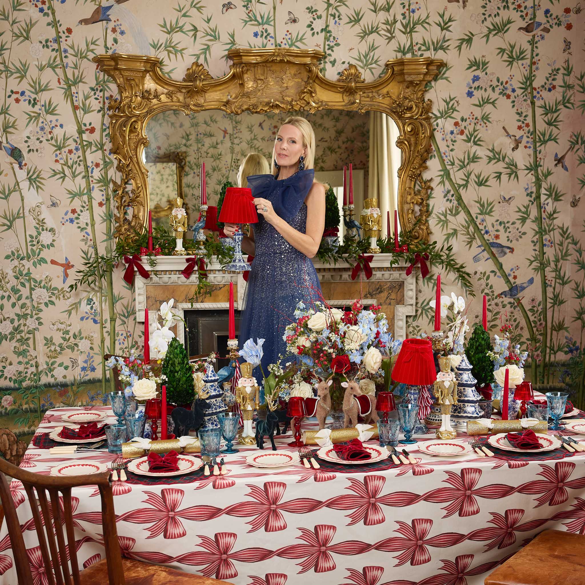 Sylvia Red & Blue Tartan Placemats (Set of 4)