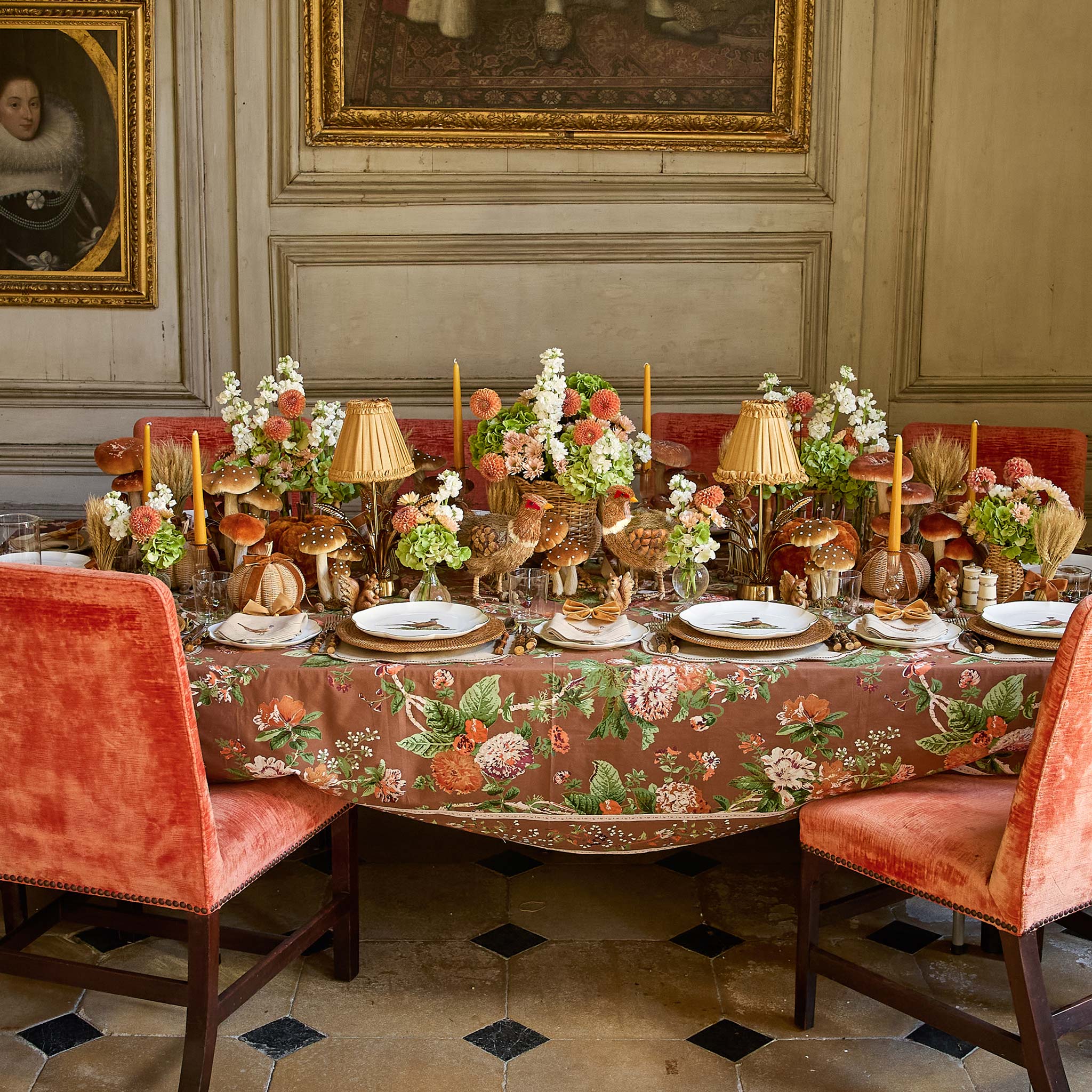 Scalloped Pheasant Starter Plate