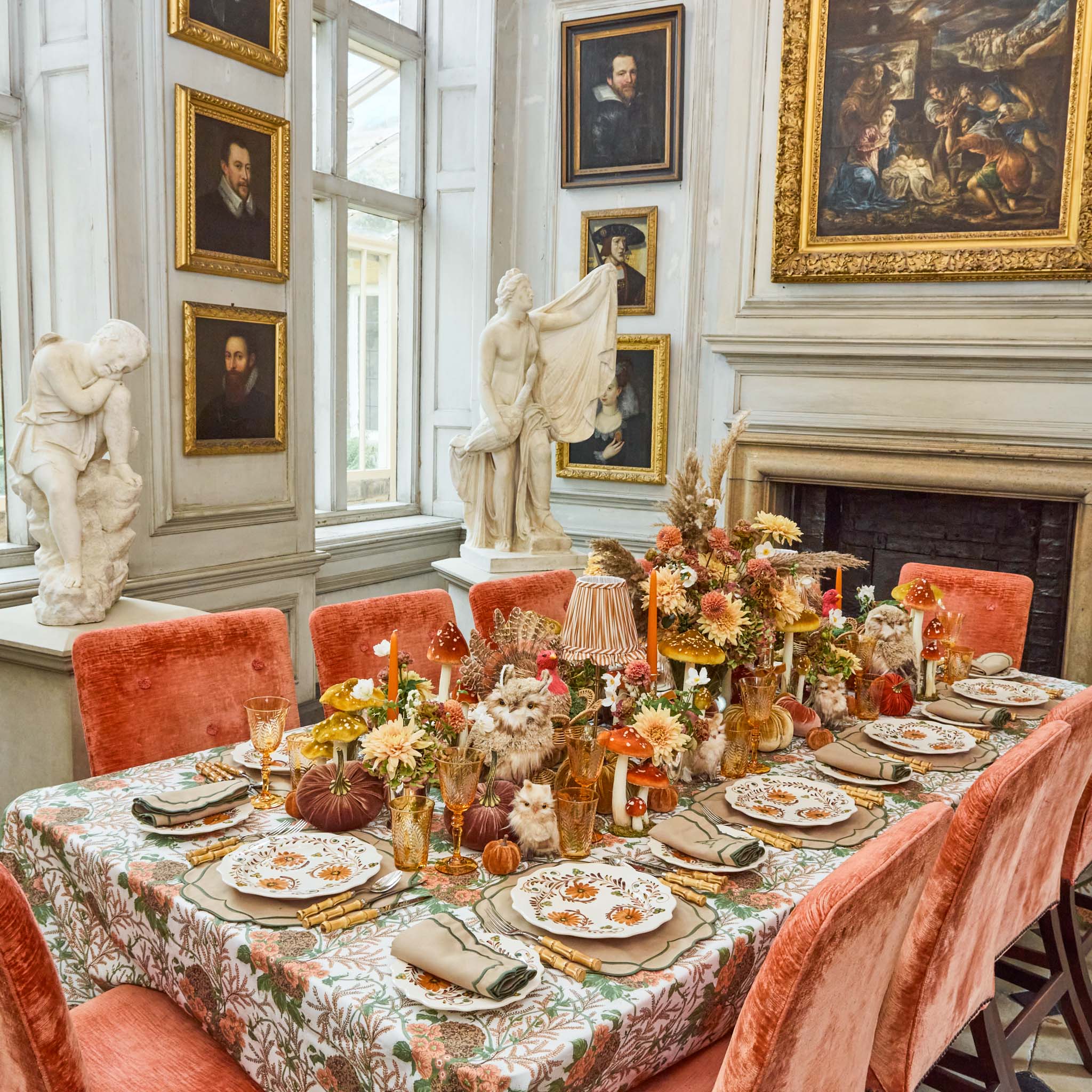 Burnt Orange Candles (Set of 8)