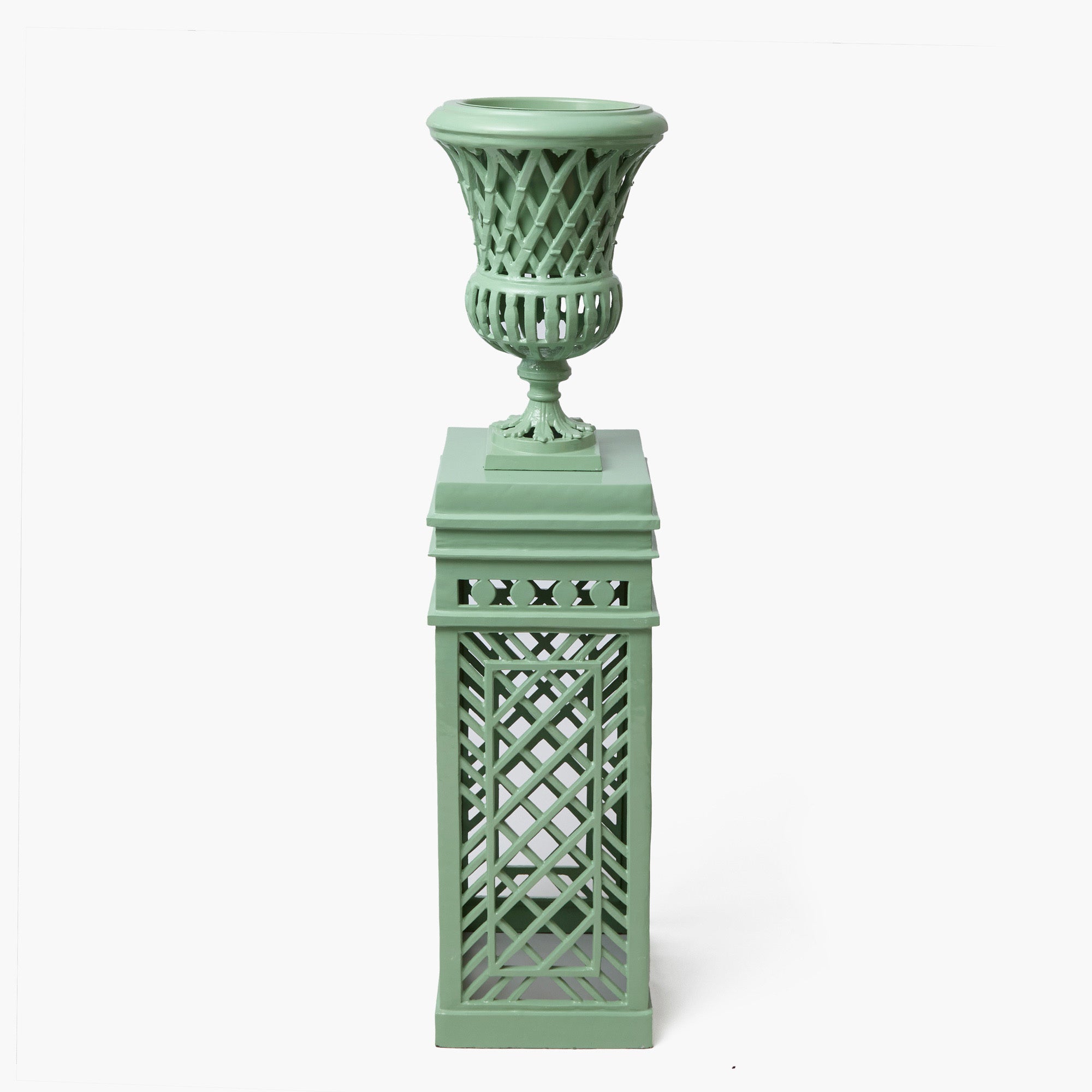 Adelaide Soft Green Lattice Urn