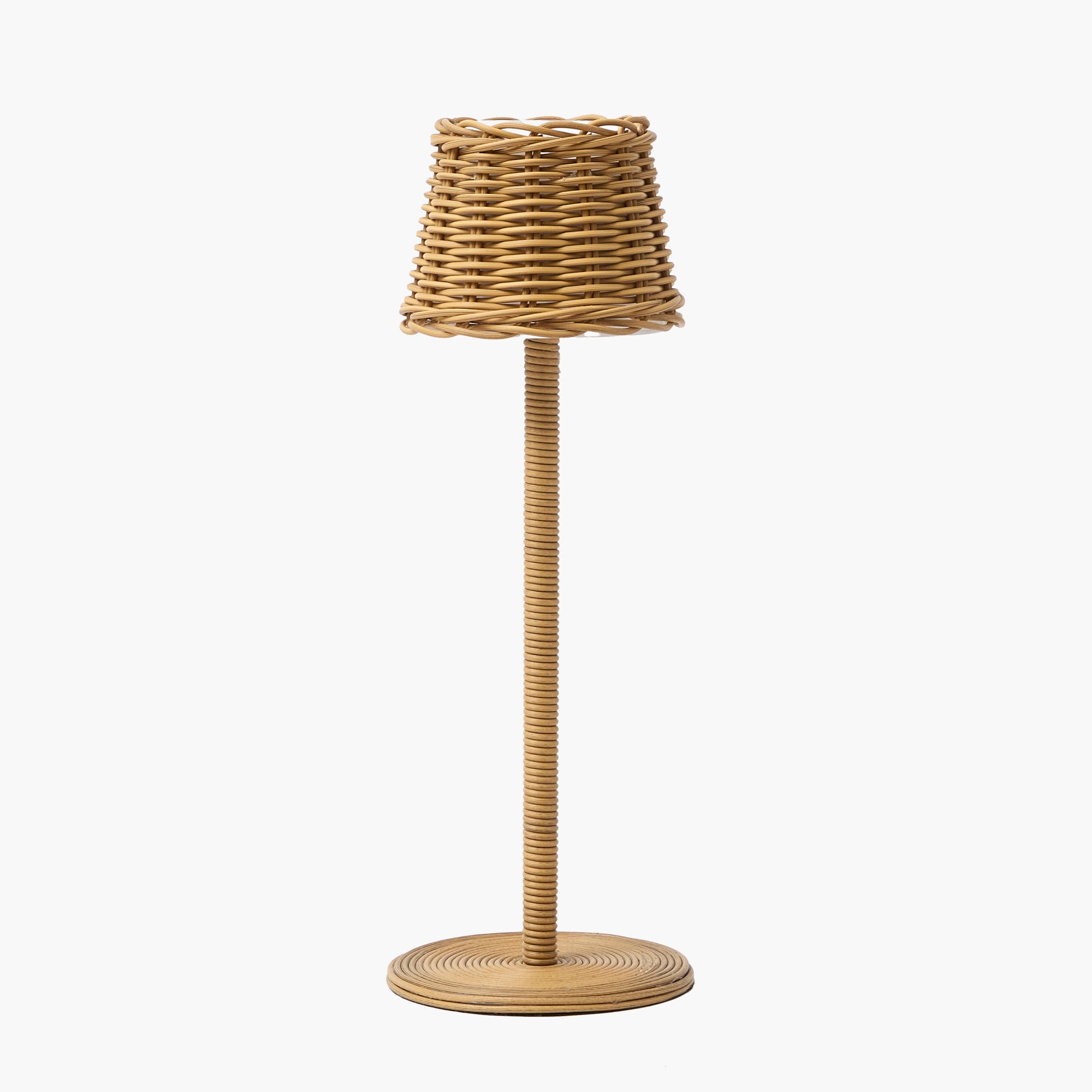 Rattan Slim Rechargeable Lamp