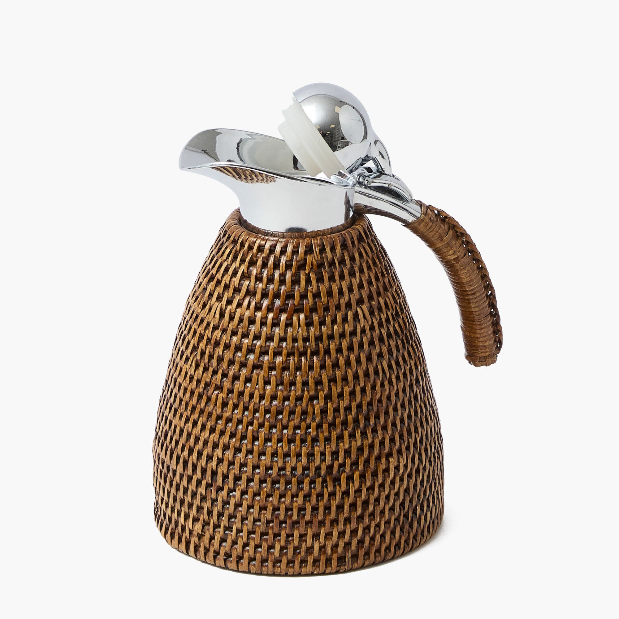 Dark Brown Rattan Thermos