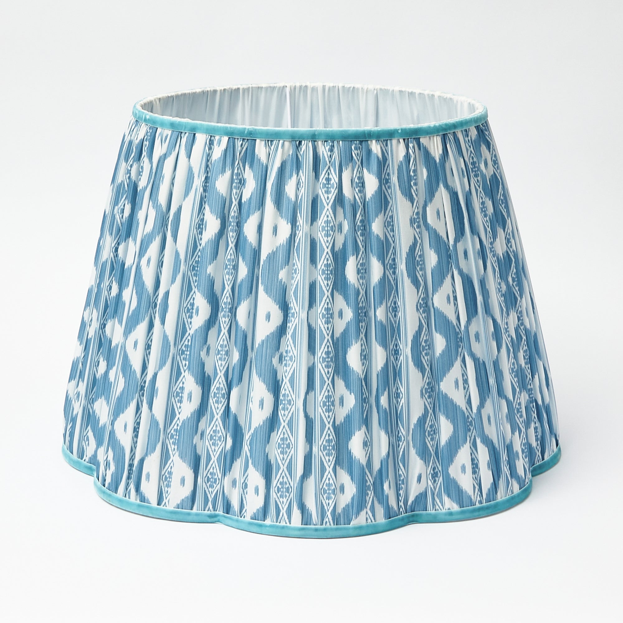 Blue Ikat Lampshade (40cm)