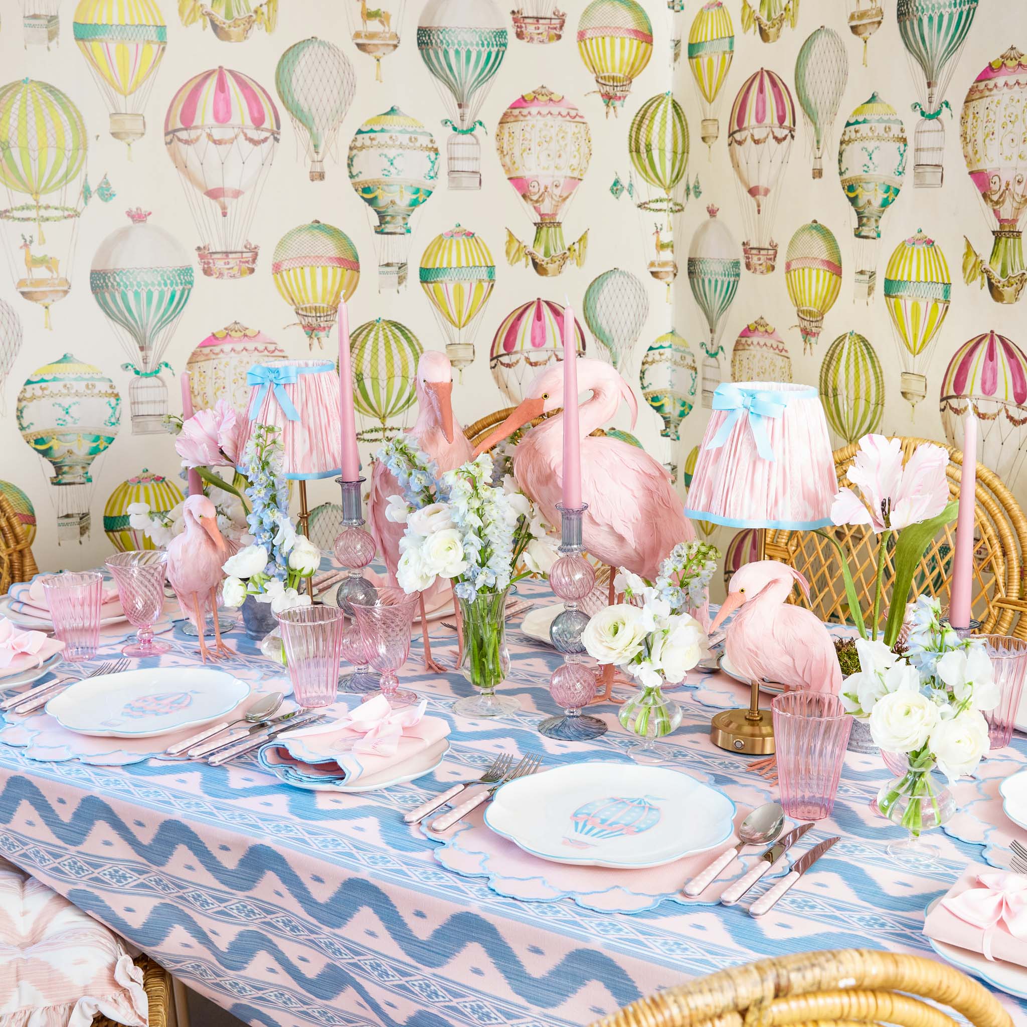 Mrs. Alice Handpainted Pink Tulip