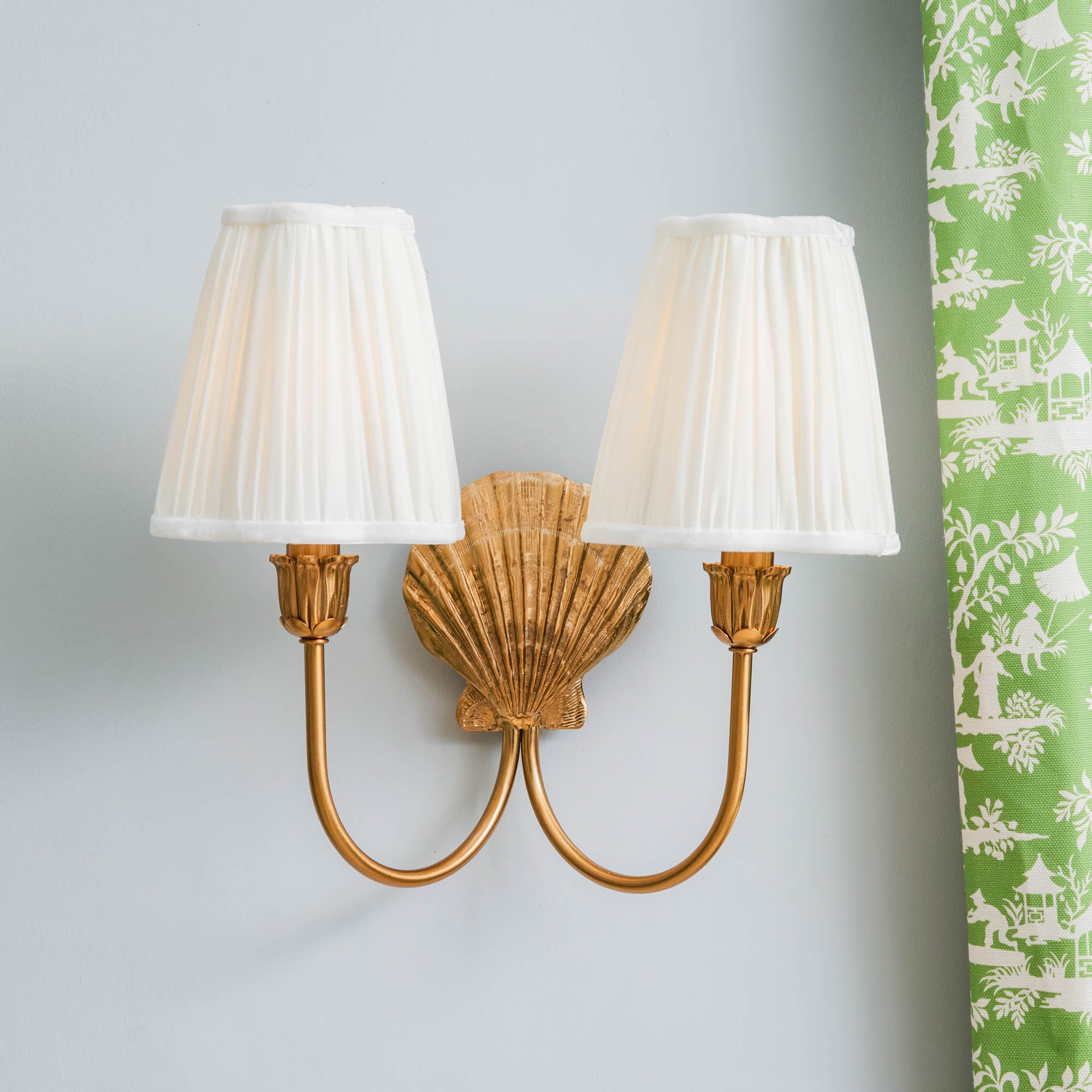 Marina Rechargeable Double Wall Light with Cream Shades (14cm)