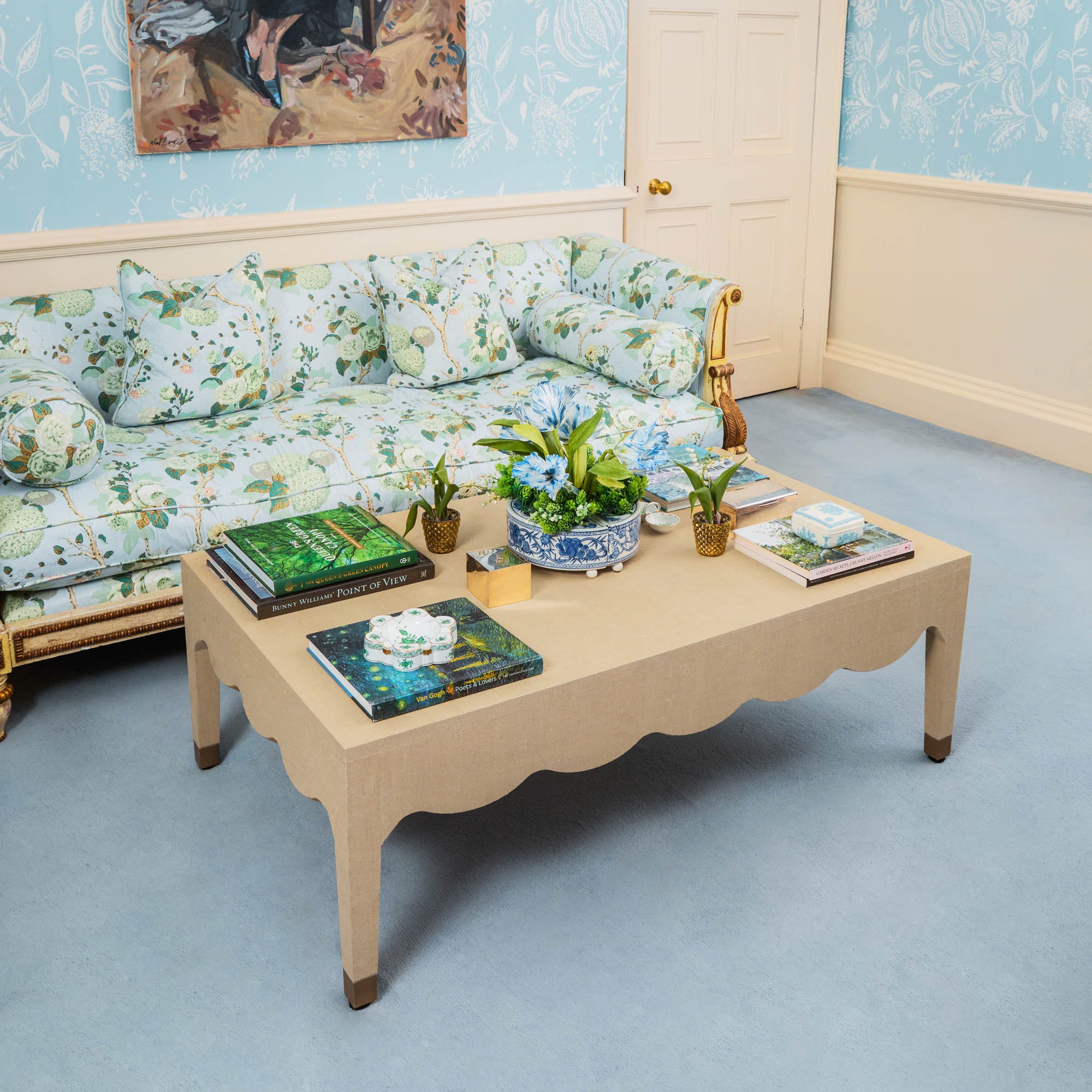 Grasscloth Coffee Table