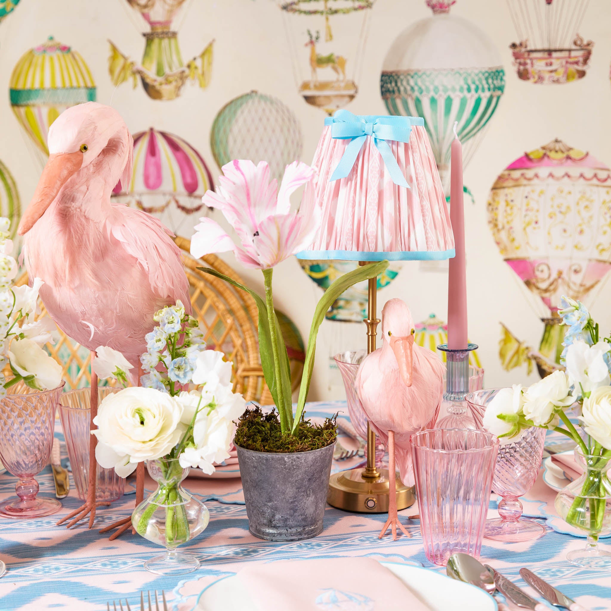 Mrs. Alice Handpainted Pink Tulip